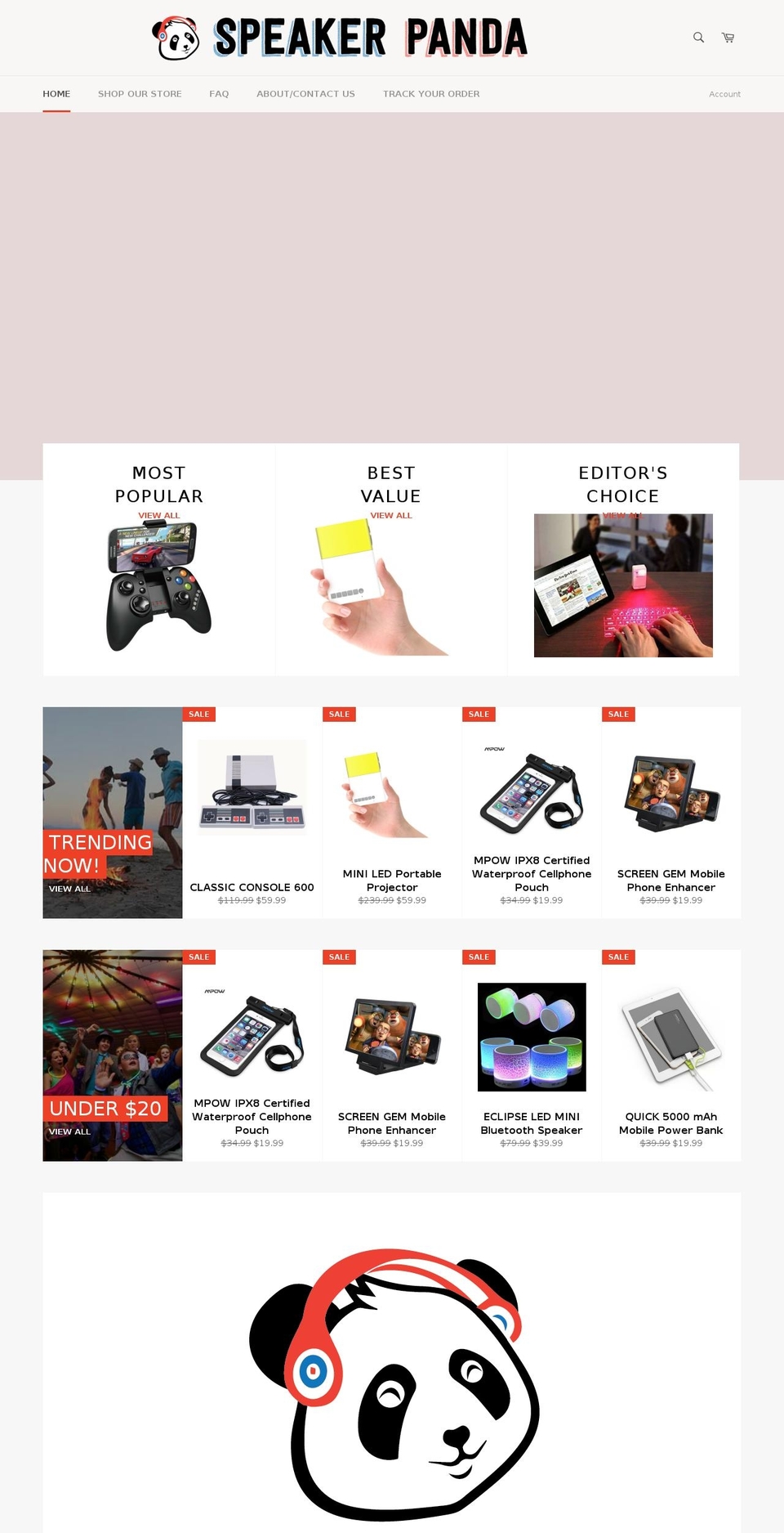 speakerpanda.com — Shopify storefront screenshot