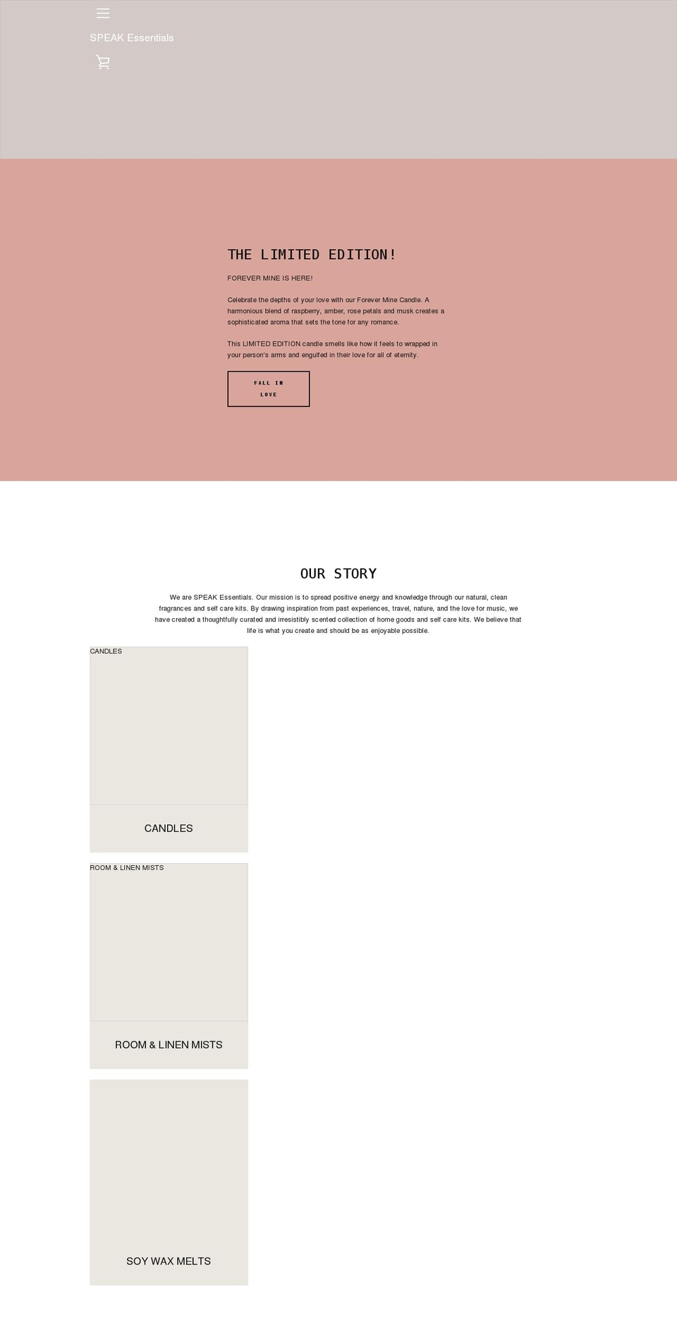 speakessentials.com — Shopify storefront screenshot