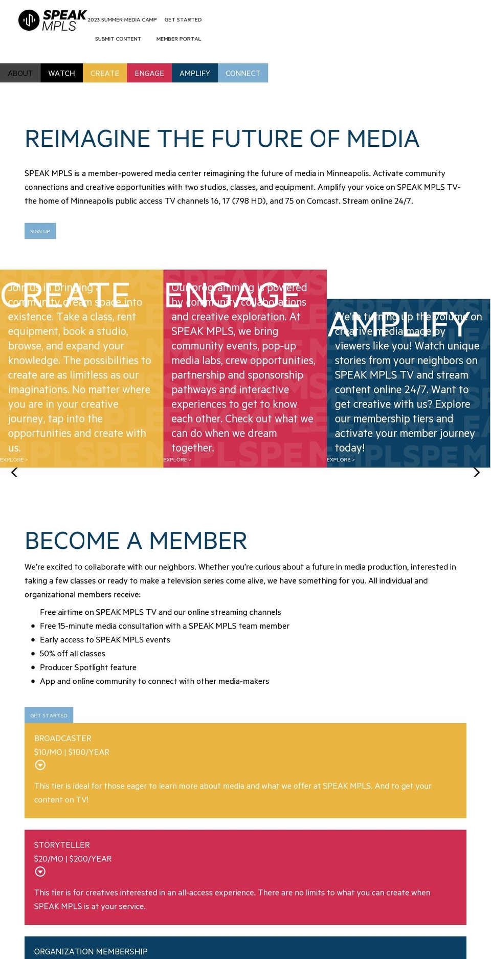 speakmpls.com shopify website screenshot