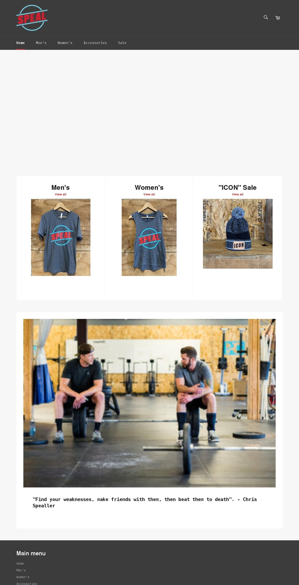 spealstore.com shopify website screenshot