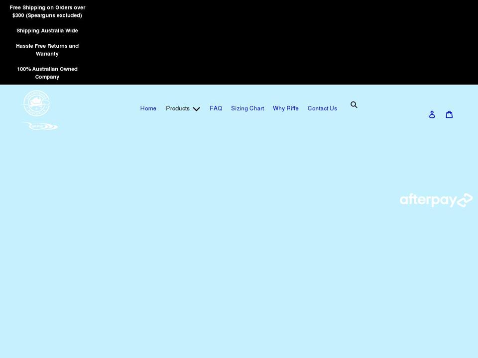 spearfishingaustralia.com.au shopify website screenshot
