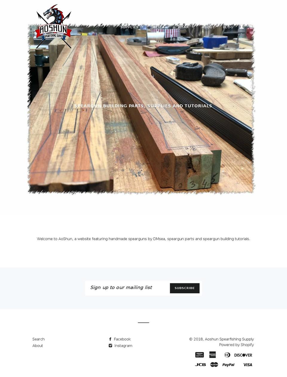 speargunkit.com shopify website screenshot