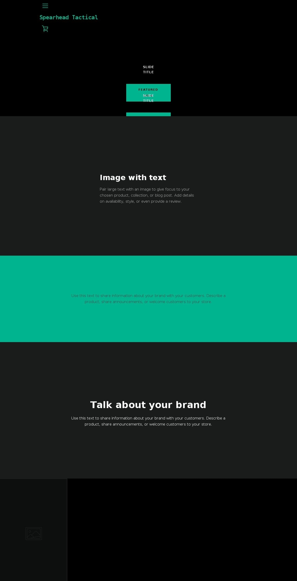 spearheadtactical.com — Shopify storefront screenshot
