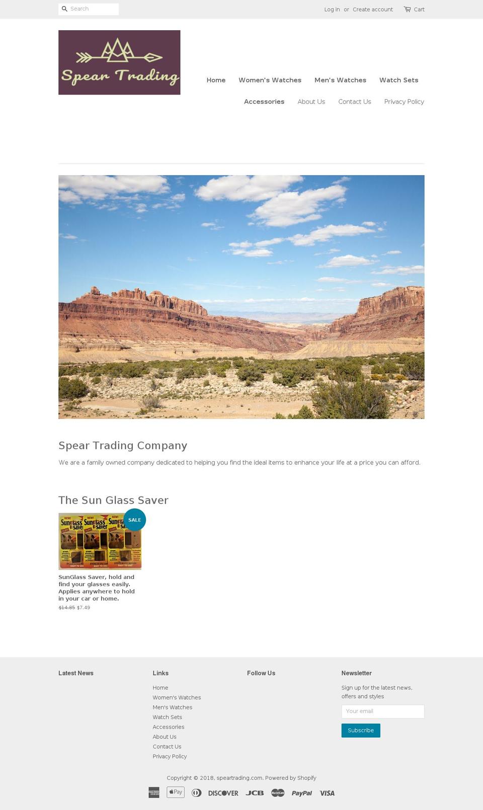 speartrading.com — Shopify storefront screenshot