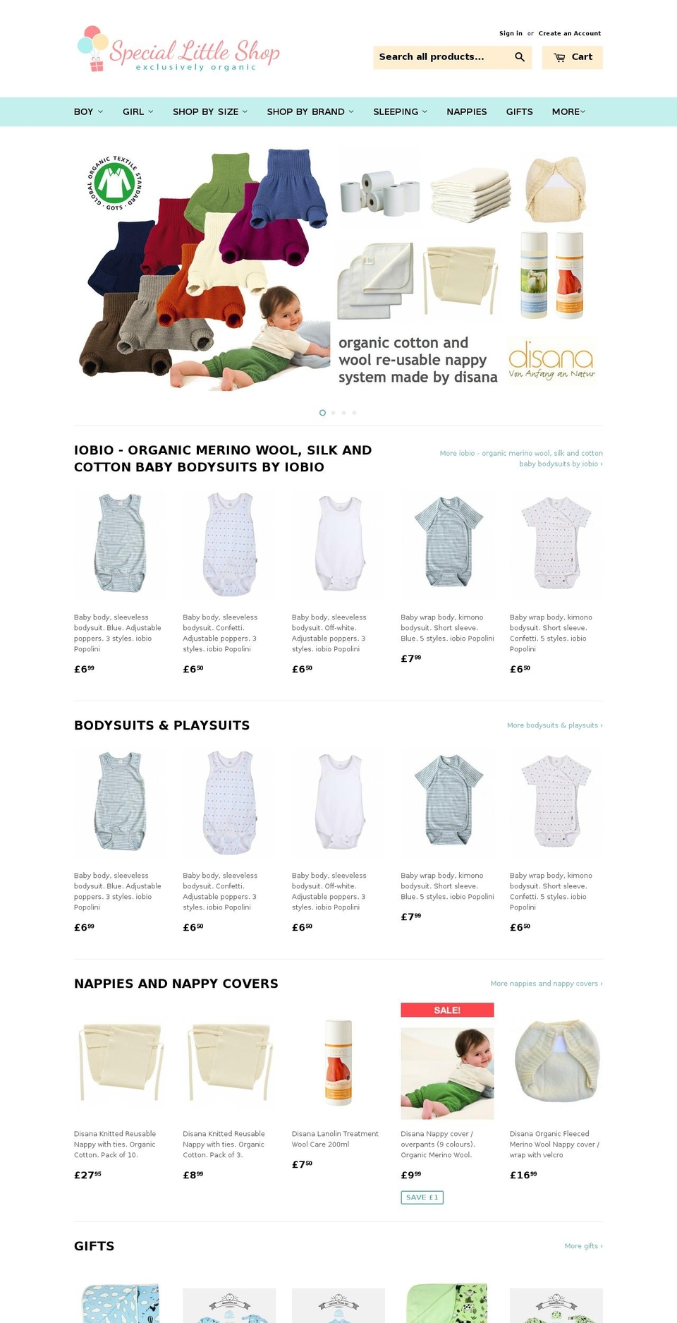 special-little-shop.com shopify website screenshot