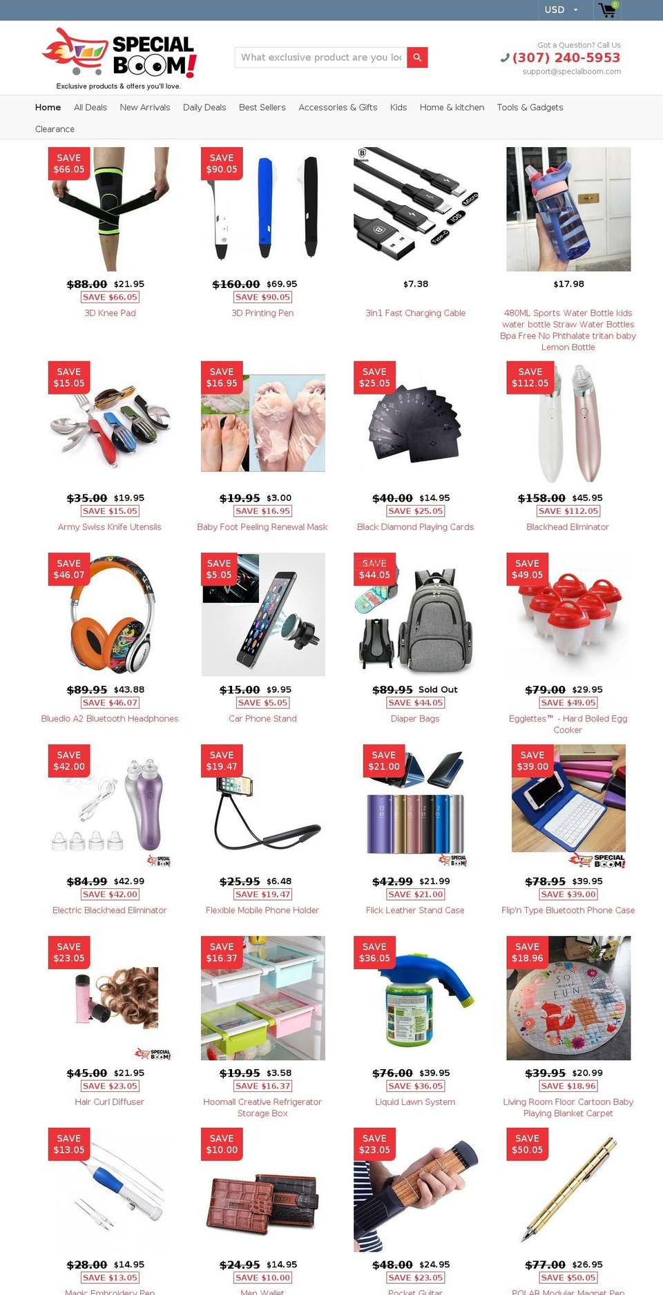 specialboom.com — Shopify storefront screenshot