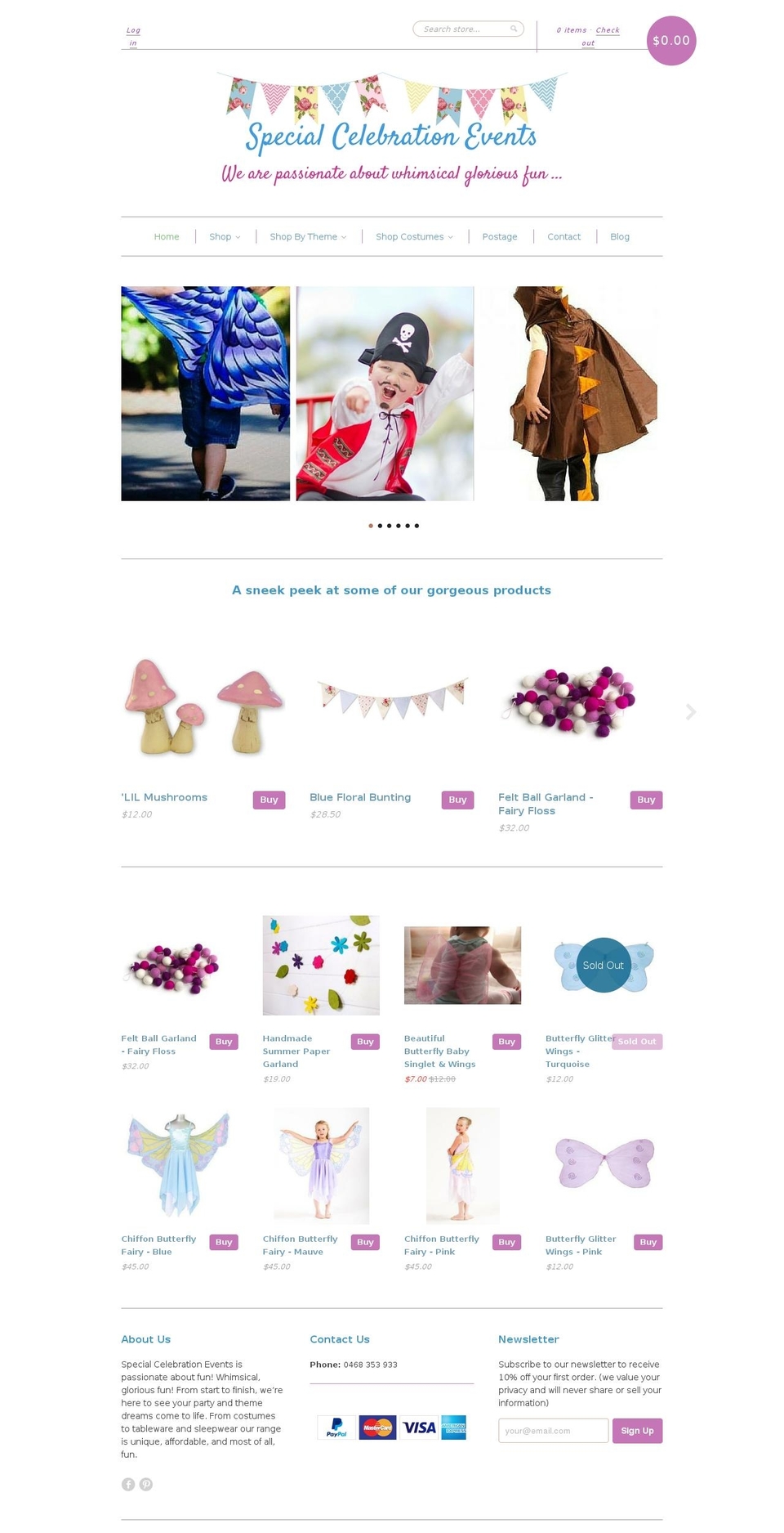 new-standard Shopify theme site example specialcelebration.com.au