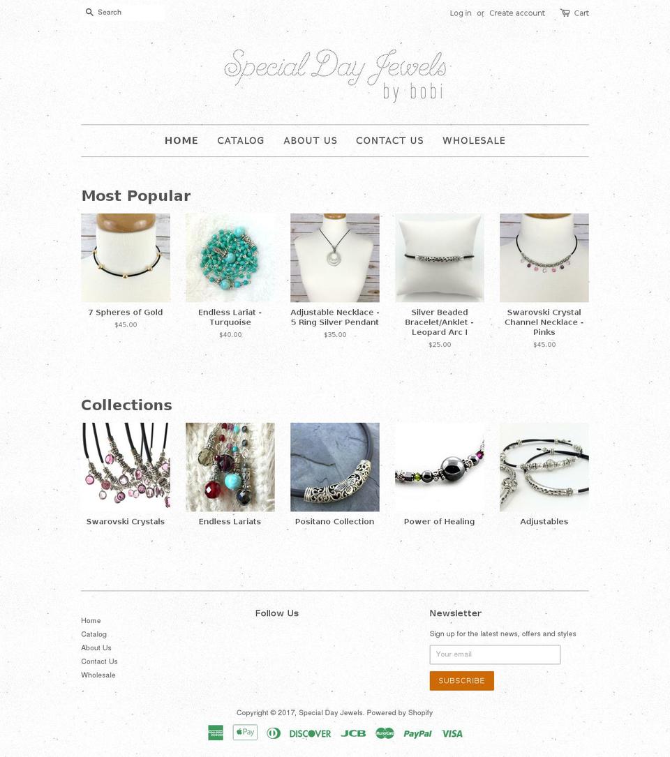 specialdayjewels.com shopify website screenshot