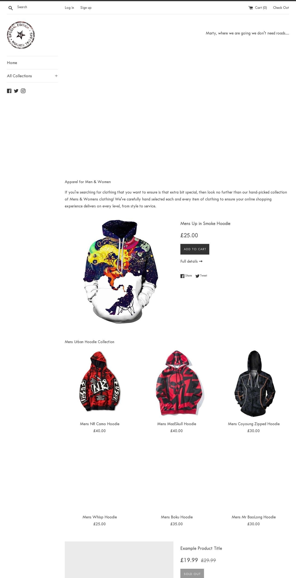 specialedition.store shopify website screenshot