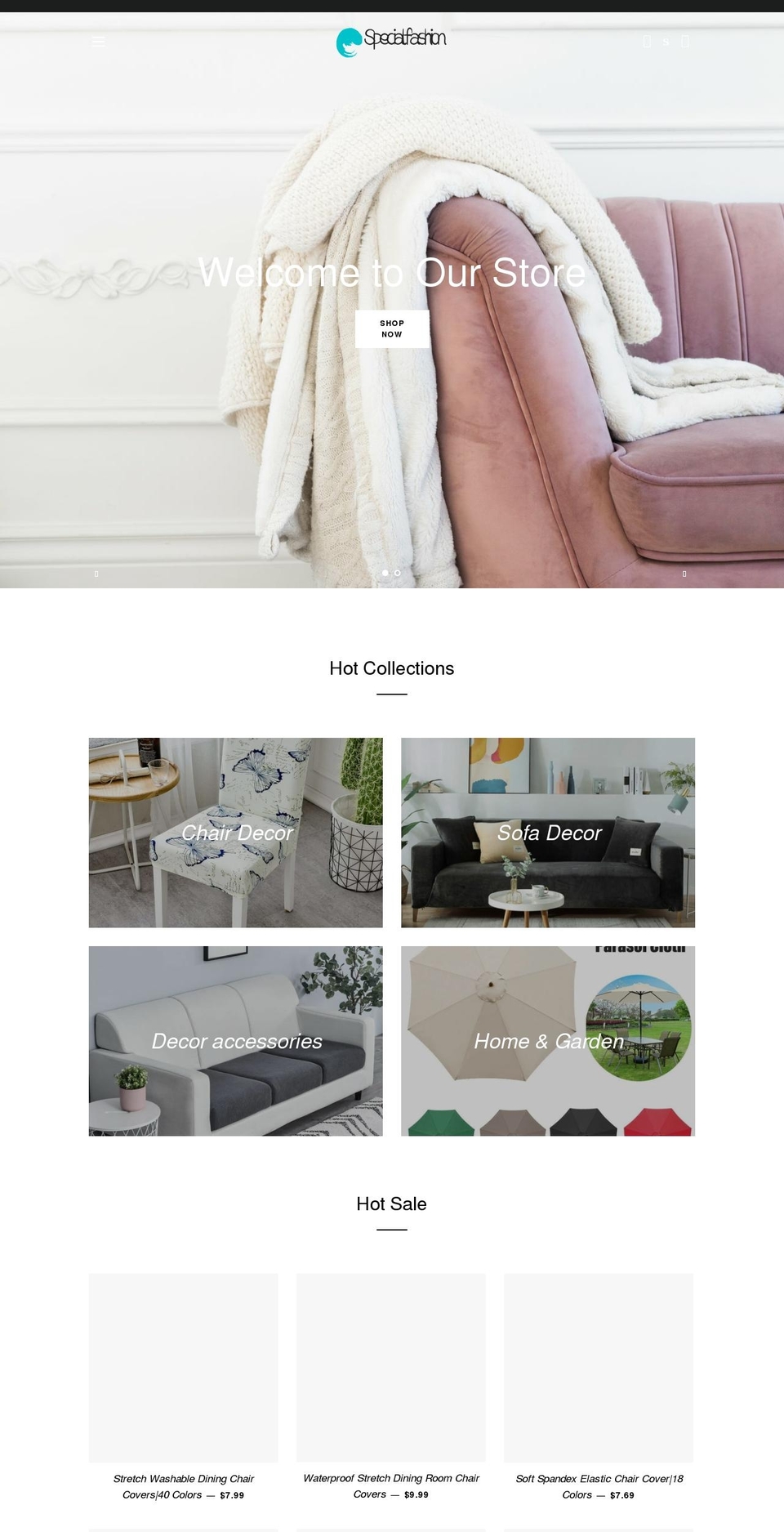 specialfashion.store shopify website screenshot