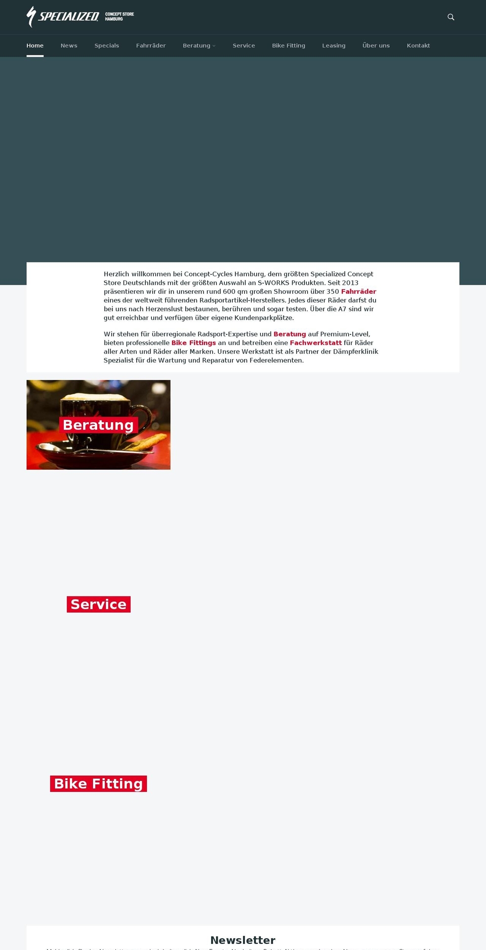 specialized-hamburg.de shopify website screenshot