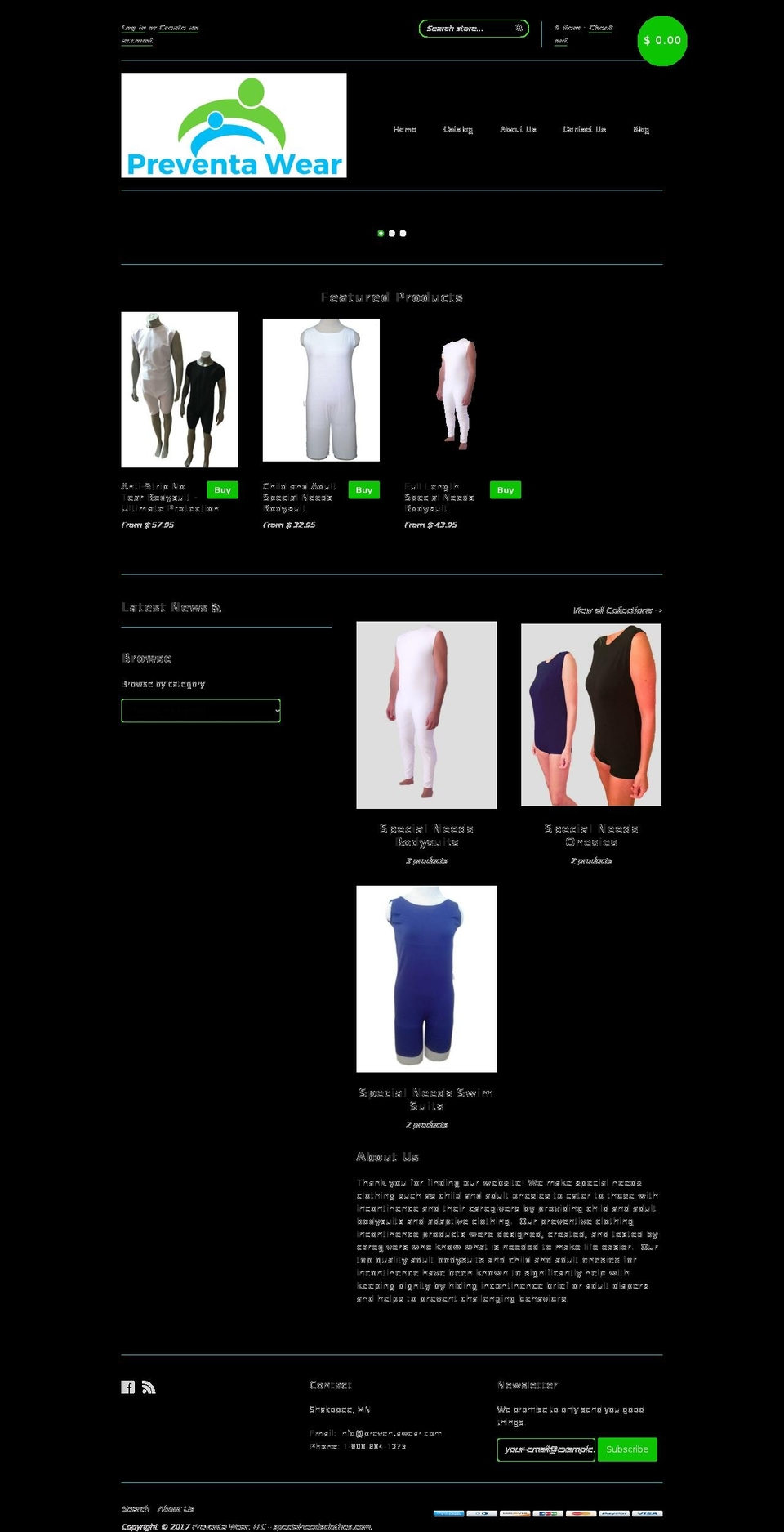 specialneedsclothes.com shopify website screenshot