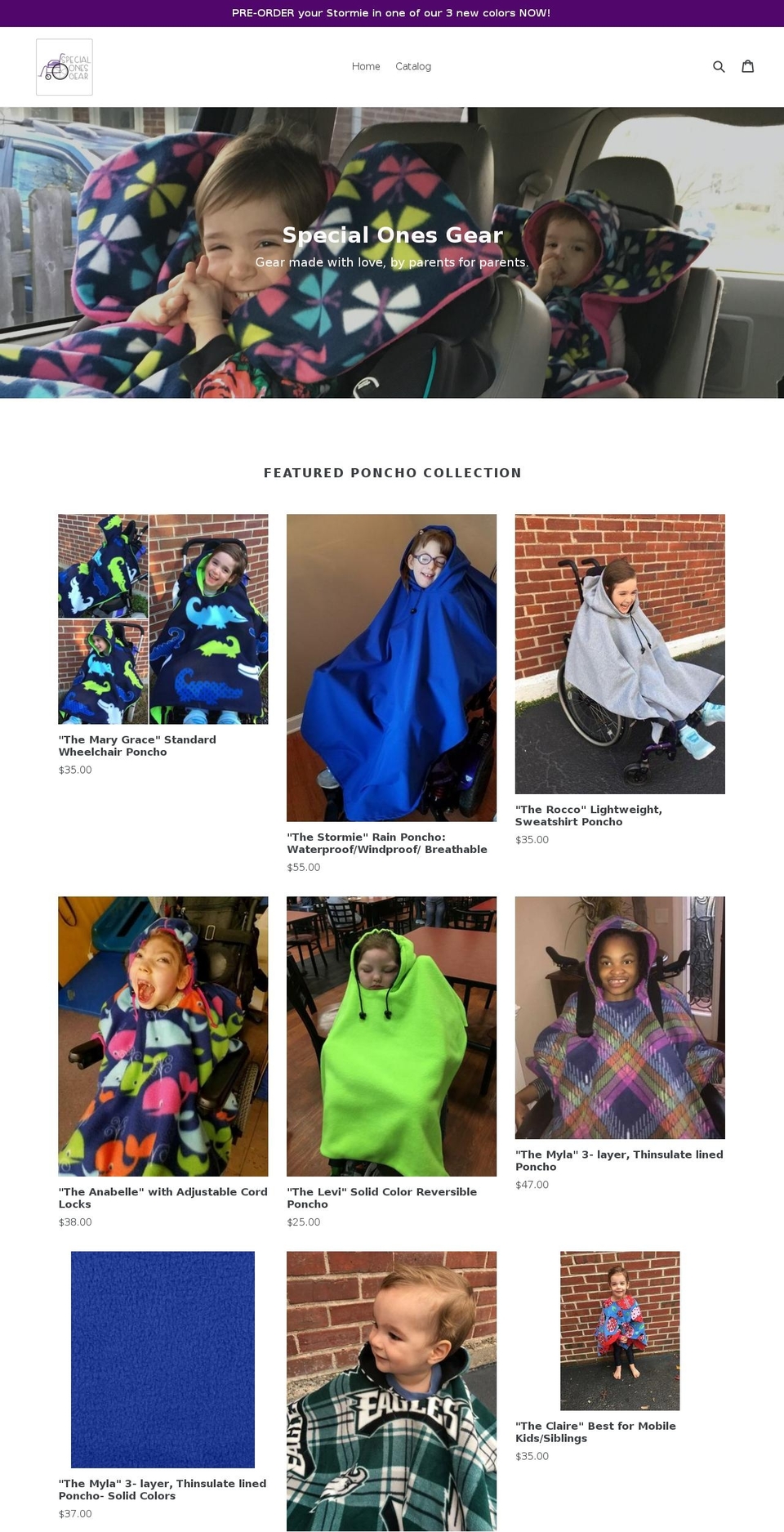 specialonesgear.com shopify website screenshot