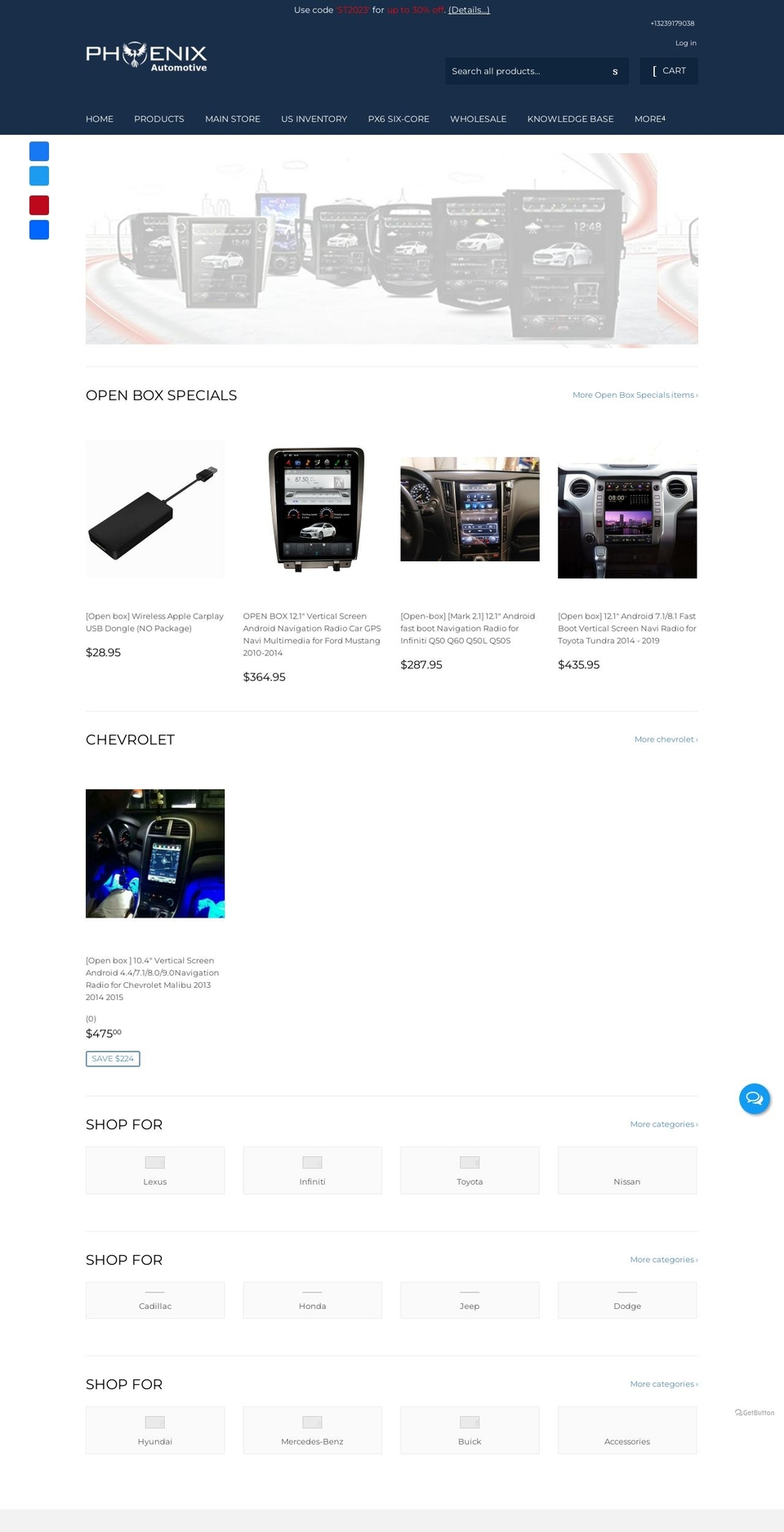 specialphoenixautomotiveinc.com shopify website screenshot