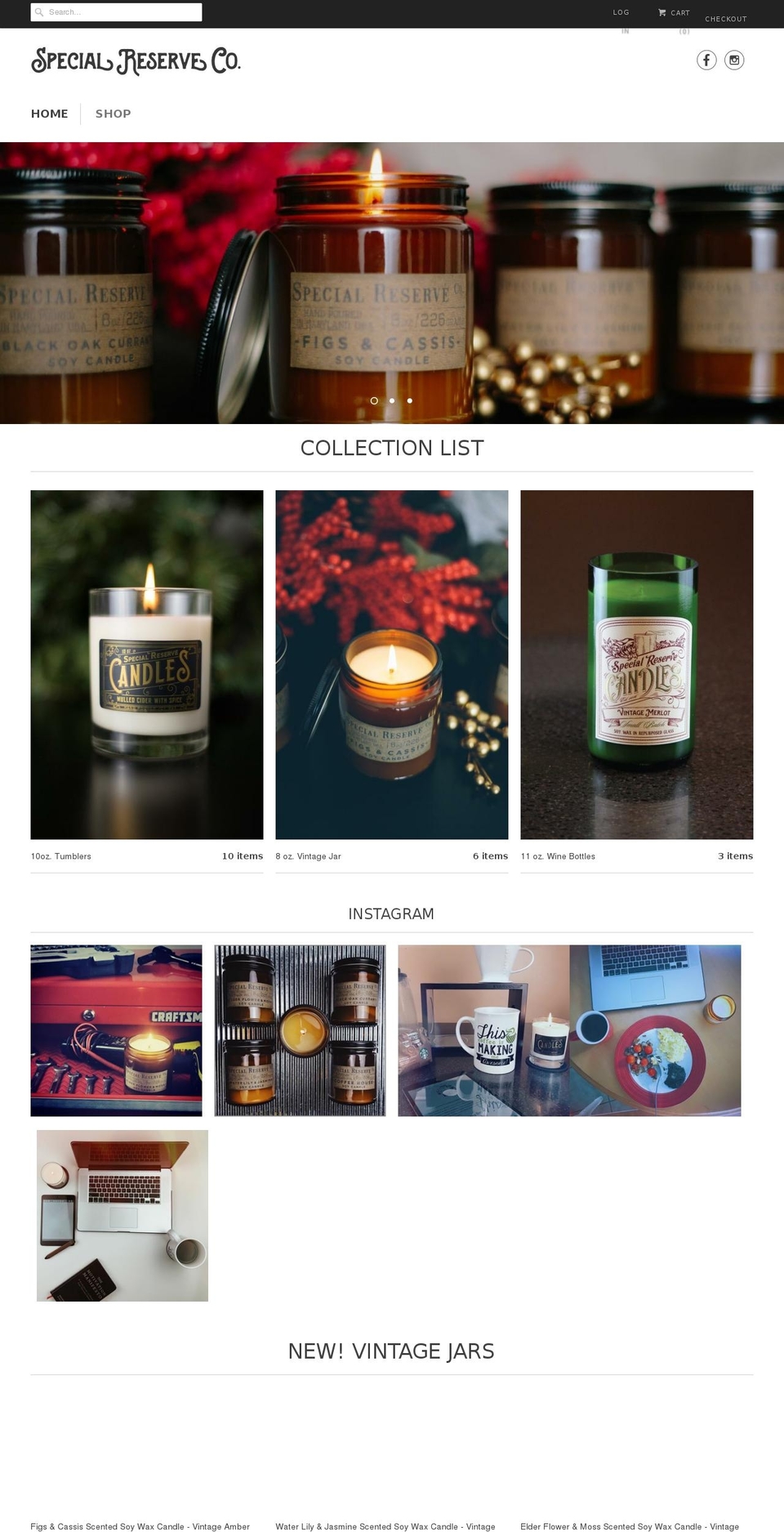 specialreservecompany.com — Shopify storefront screenshot