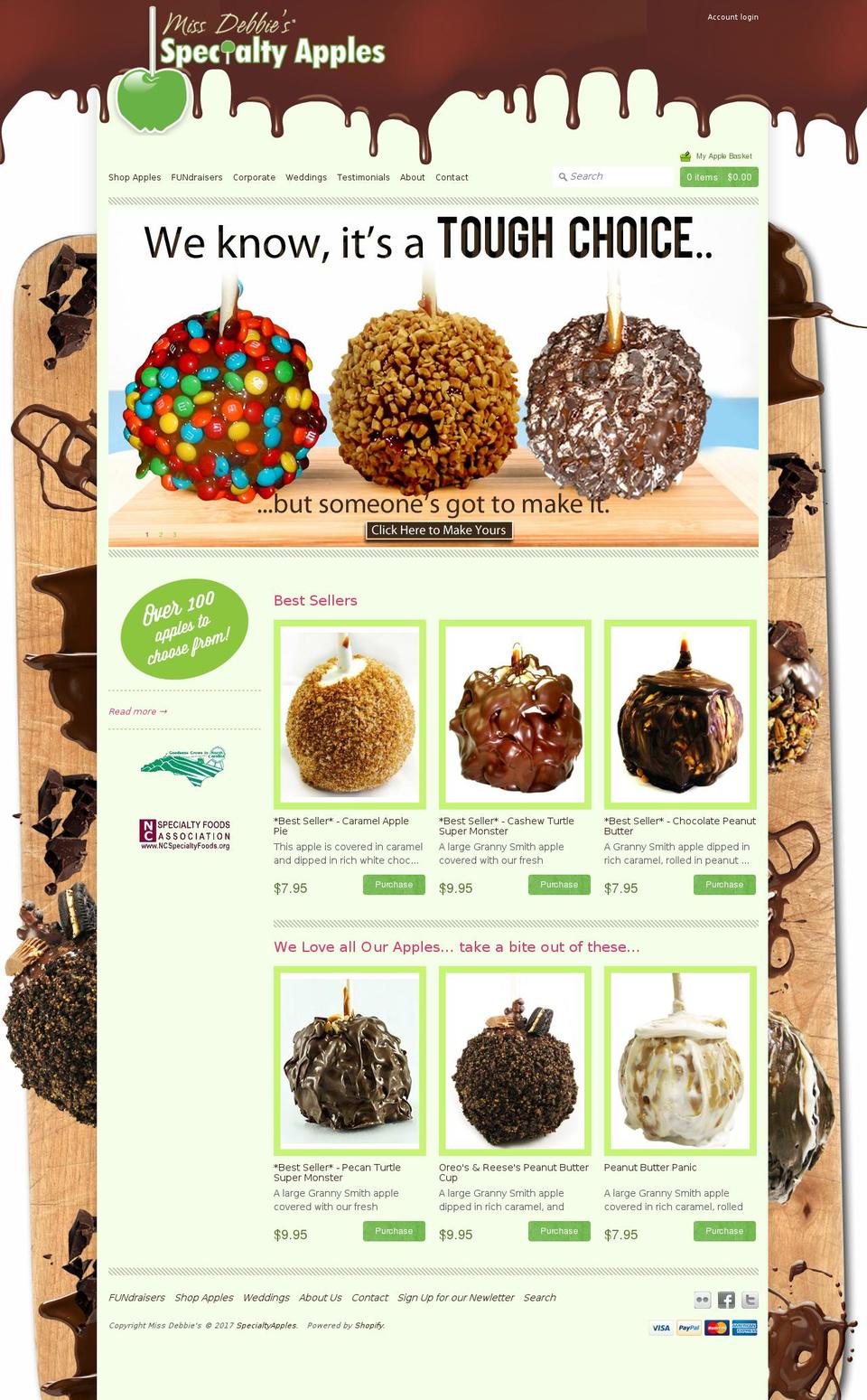 Expression Shopify theme site example specialtyapples.com