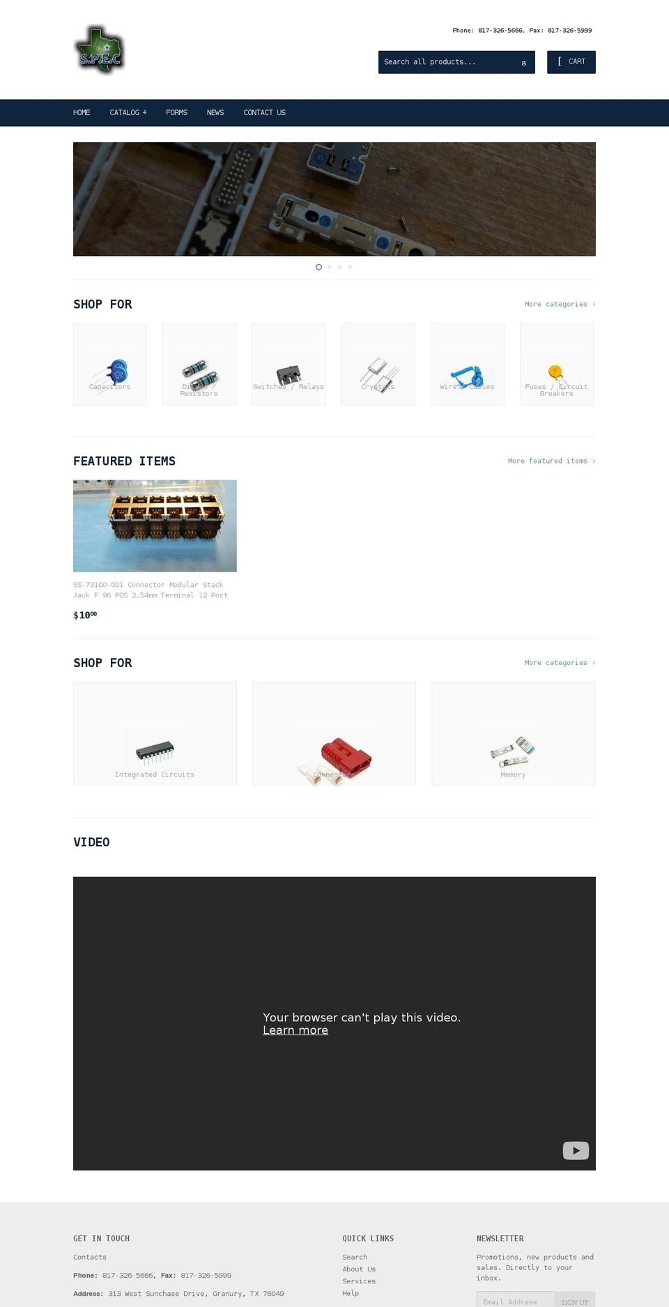 specialtypartsinc.com shopify website screenshot