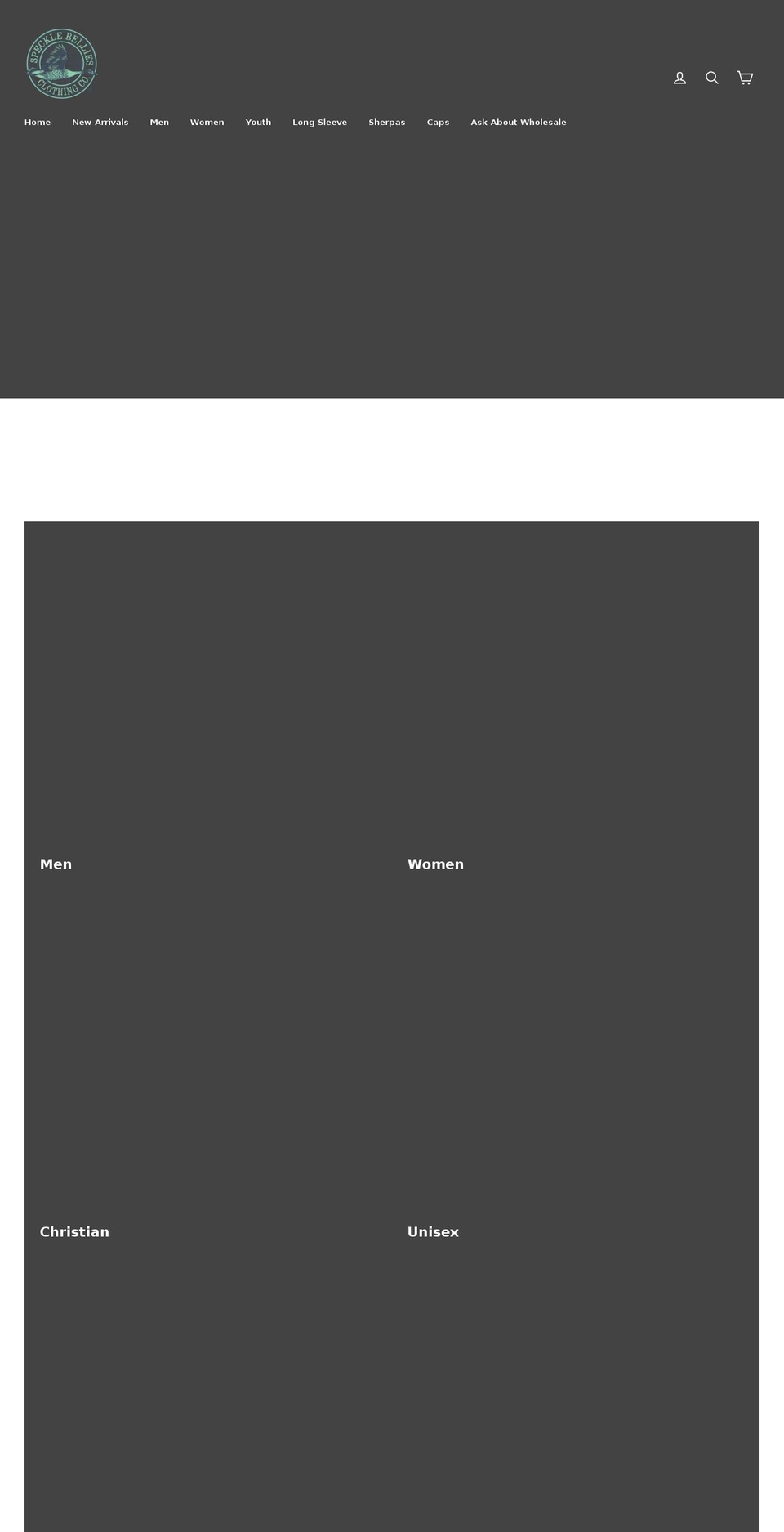 specklebellies.com shopify website screenshot