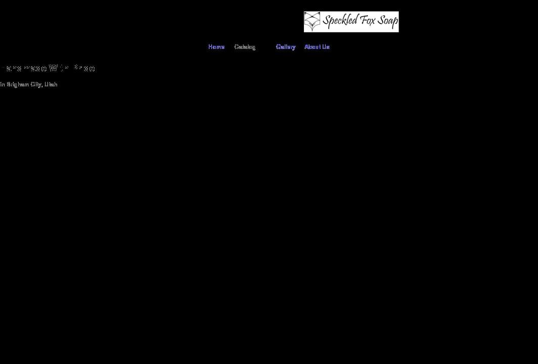 speckledfoxsoap.com shopify website screenshot