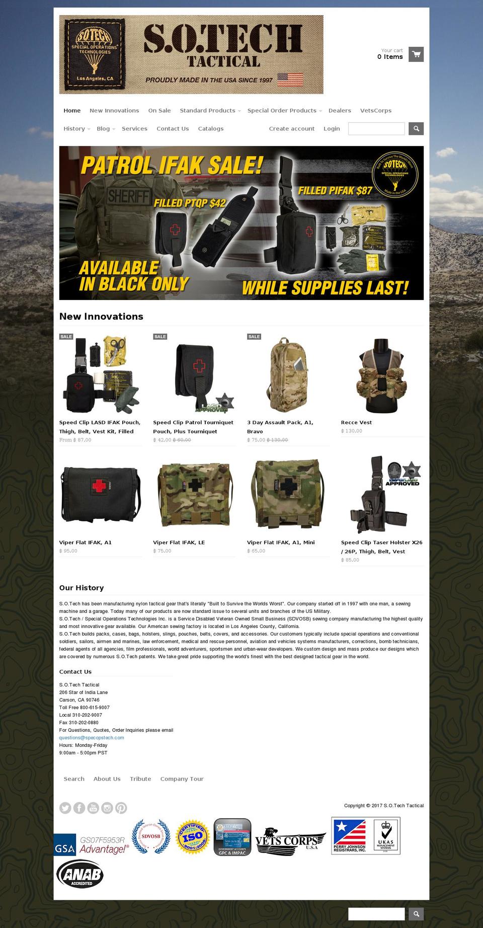 specopstech.com shopify website screenshot
