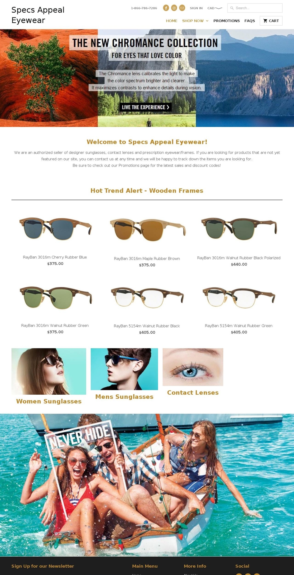 specsappealeyewear.com shopify website screenshot