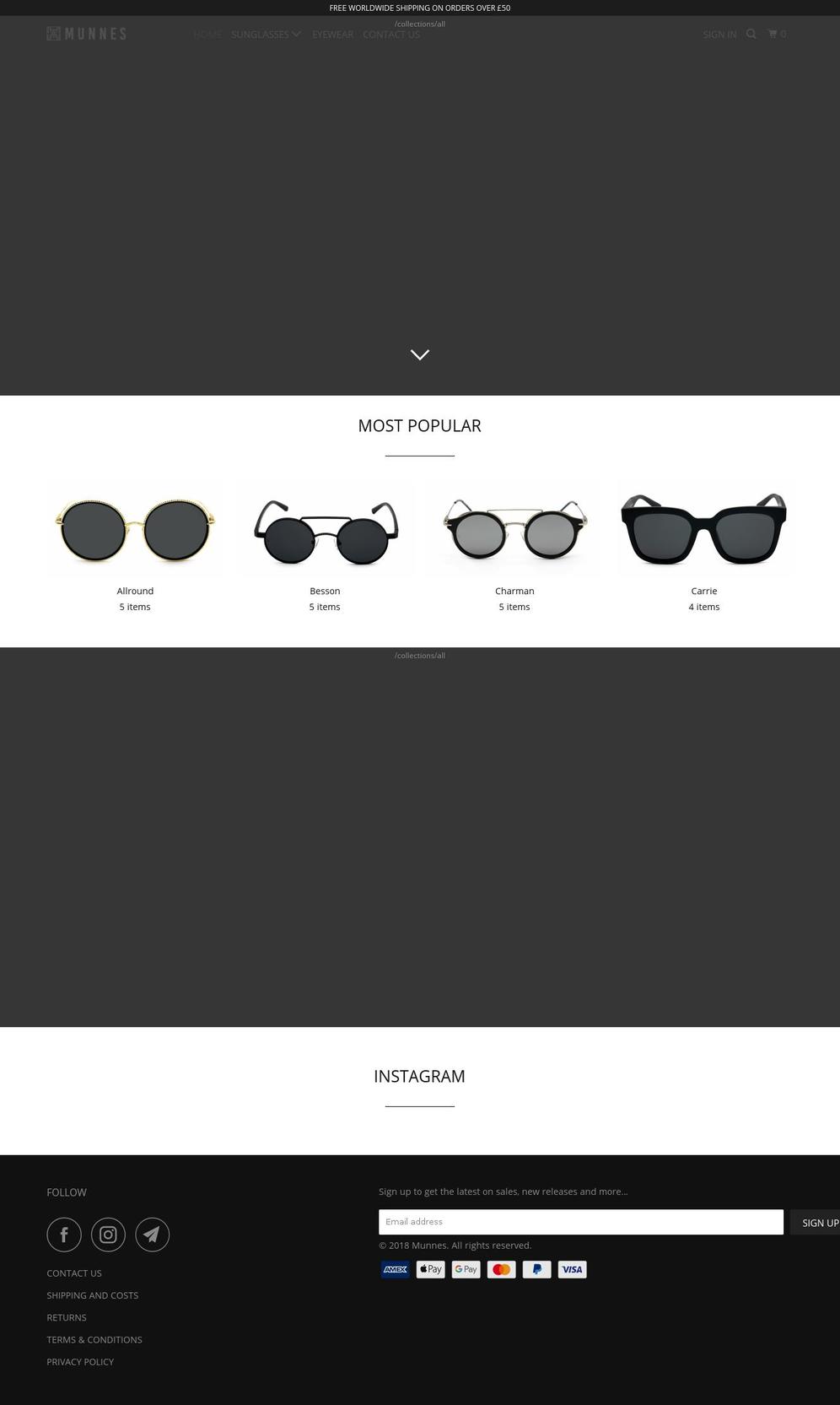 specshades.co.uk shopify website screenshot