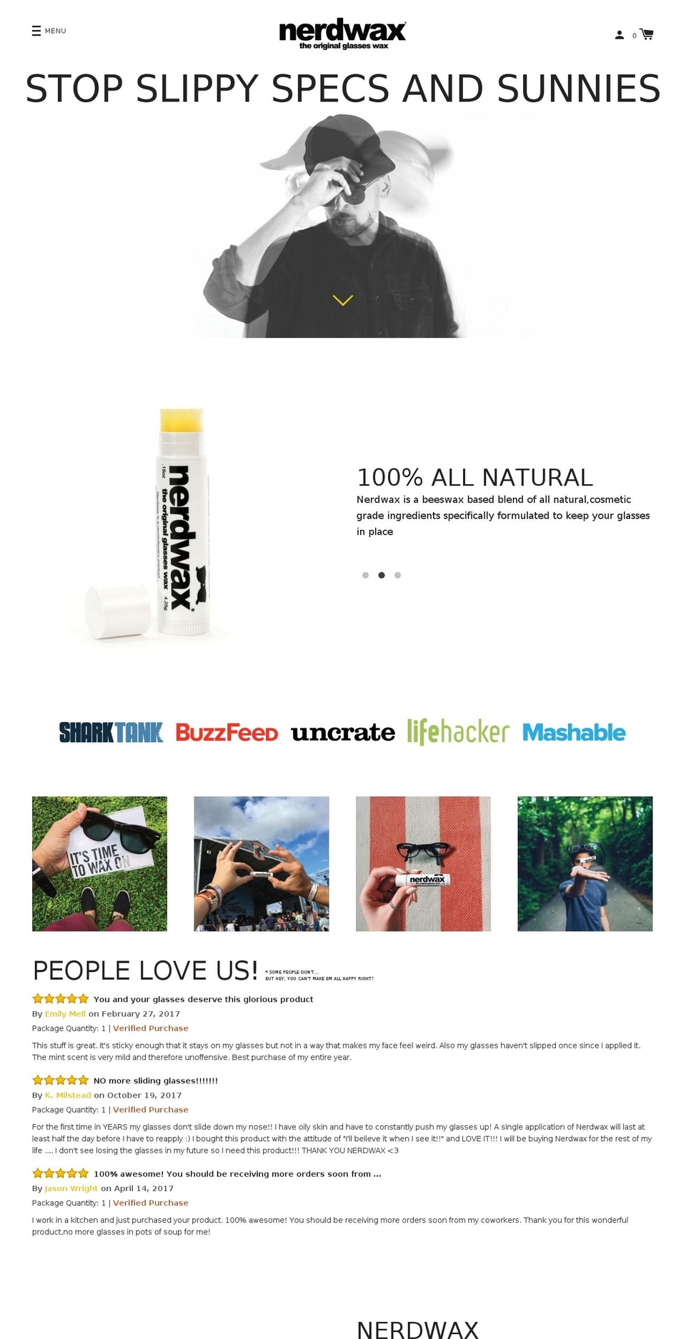 specswax.com — Shopify storefront screenshot
