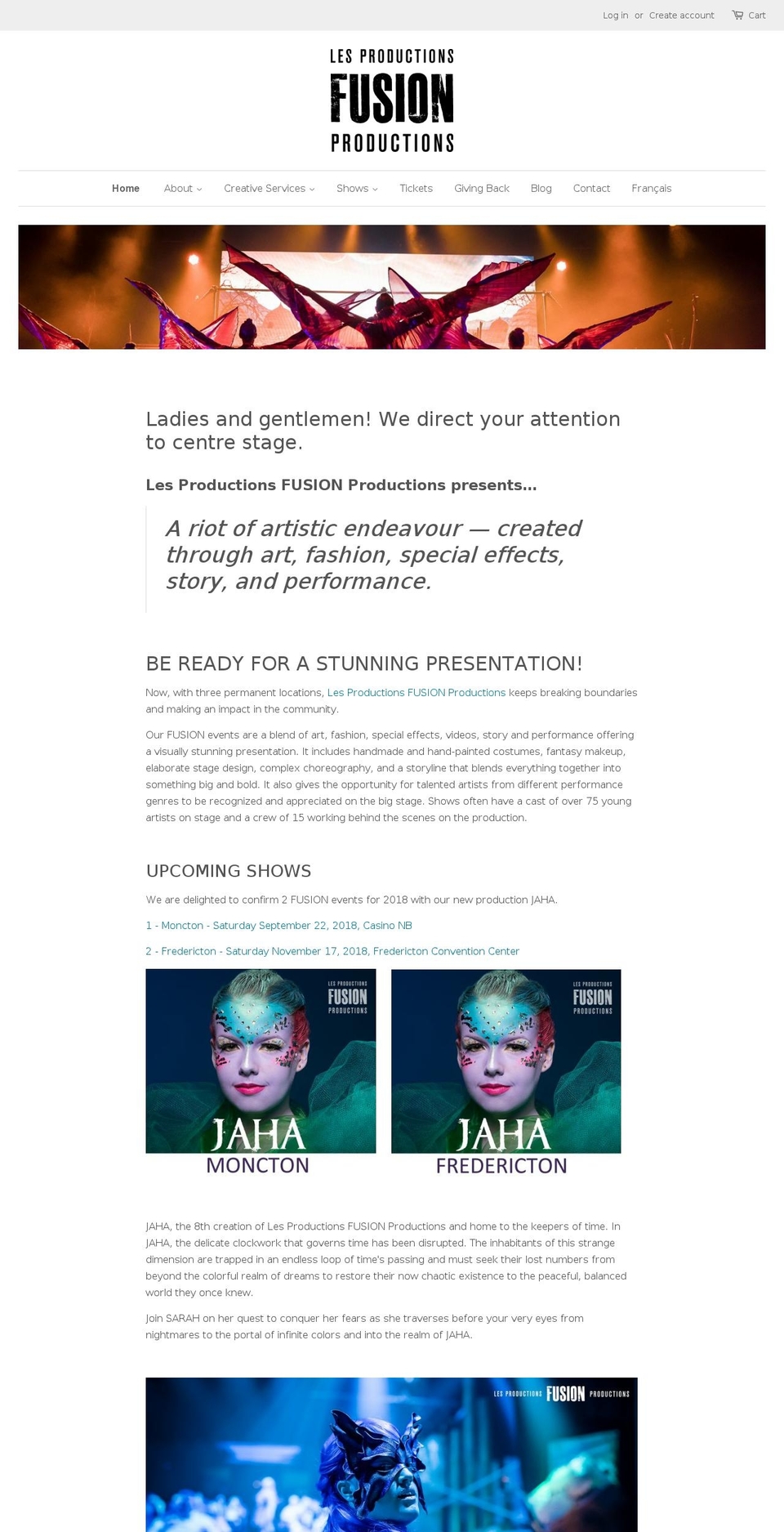 spectaclefusion.com — Shopify storefront screenshot