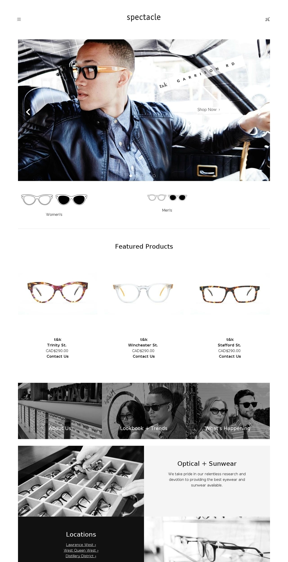 spectaclelovesyou.com shopify website screenshot