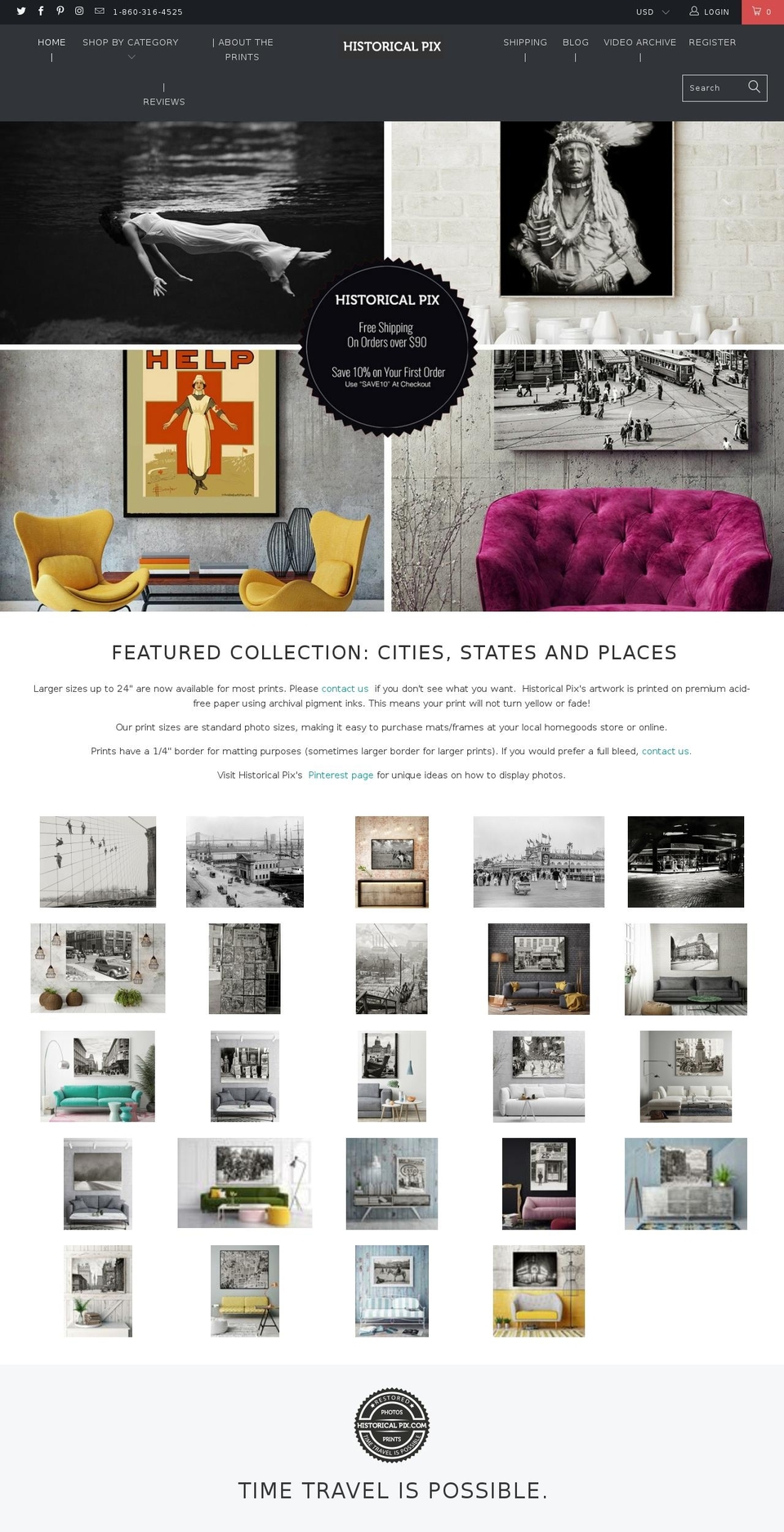 spectrachromeprints.com — Shopify storefront screenshot