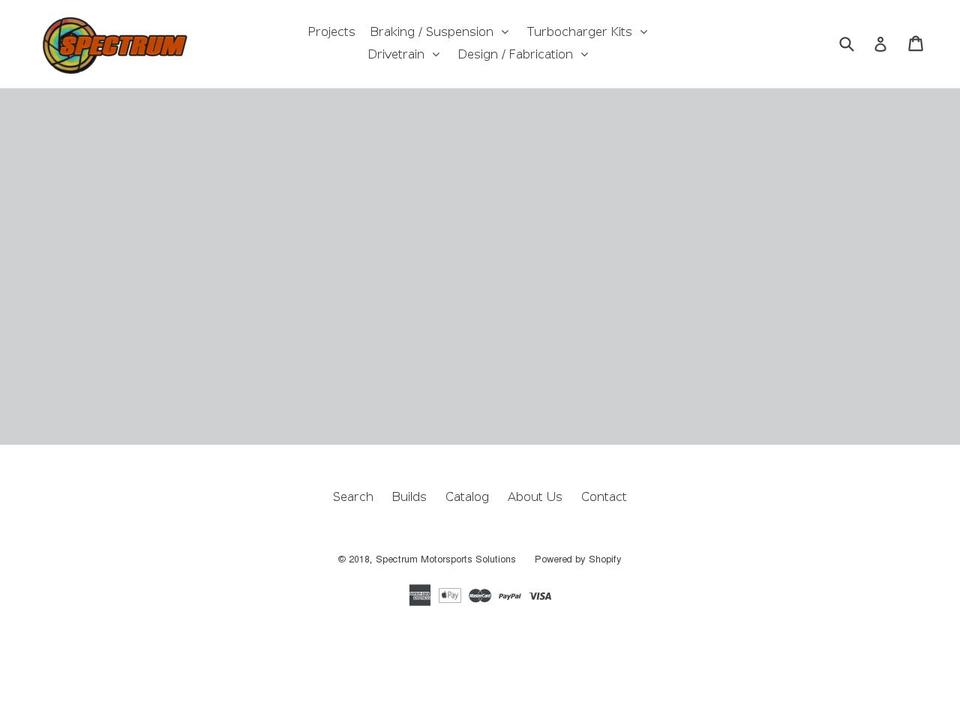 spectrummotorsportssolutions.com — Shopify storefront screenshot