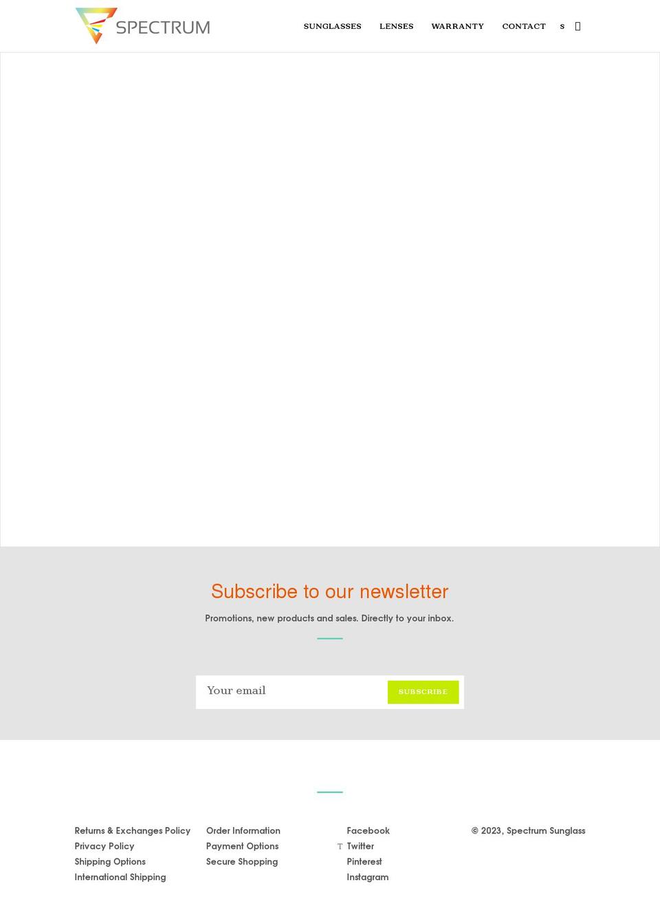 spectrumsunglasses.com shopify website screenshot