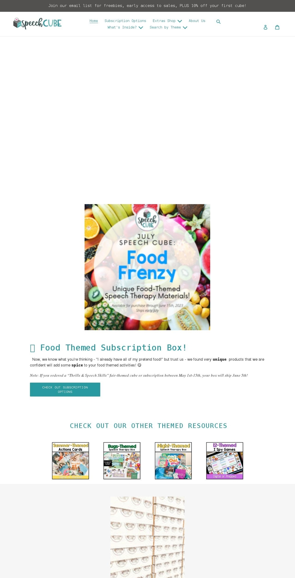 speechcube.com shopify website screenshot