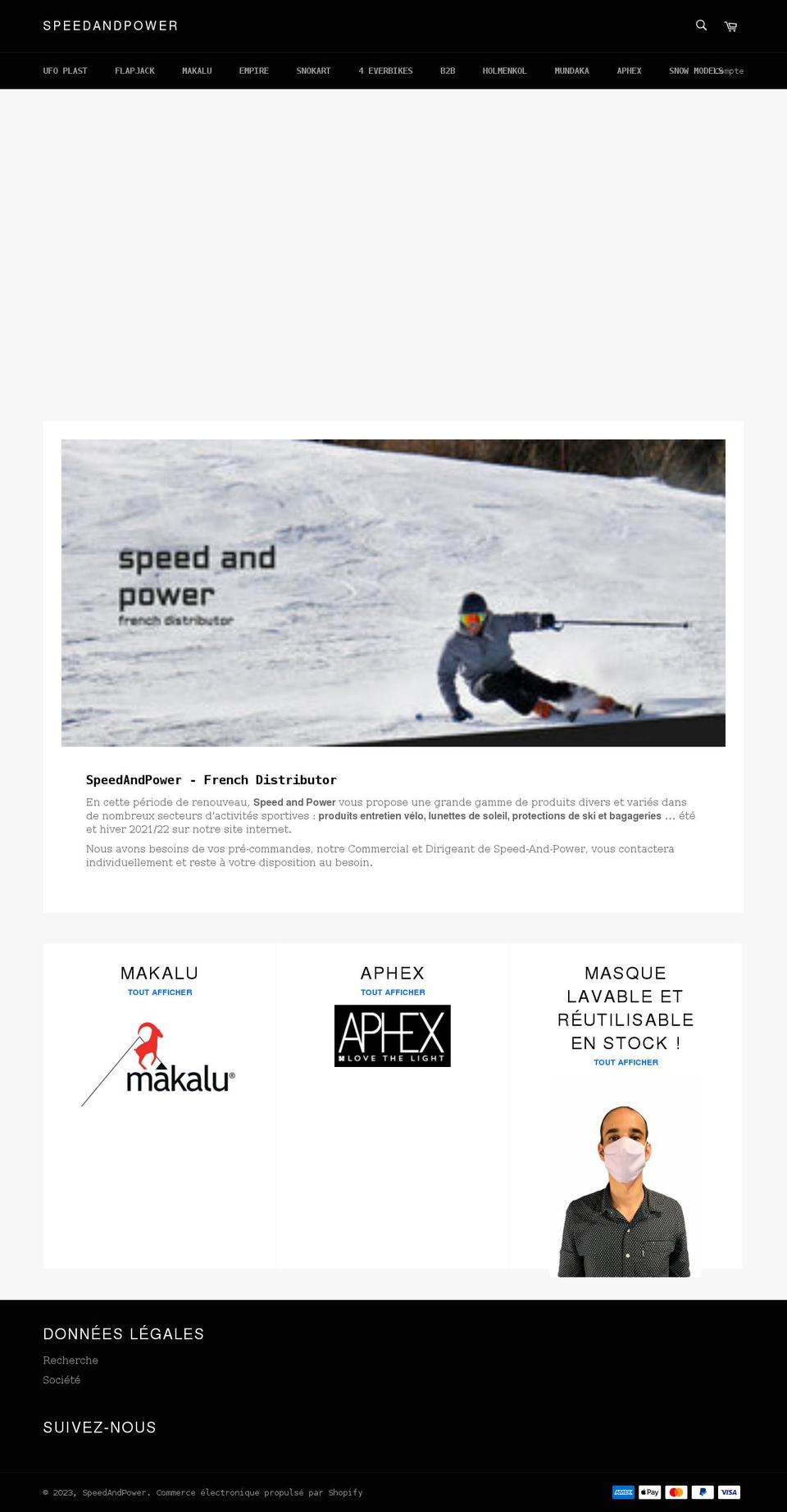 speed-and-power.com shopify website screenshot