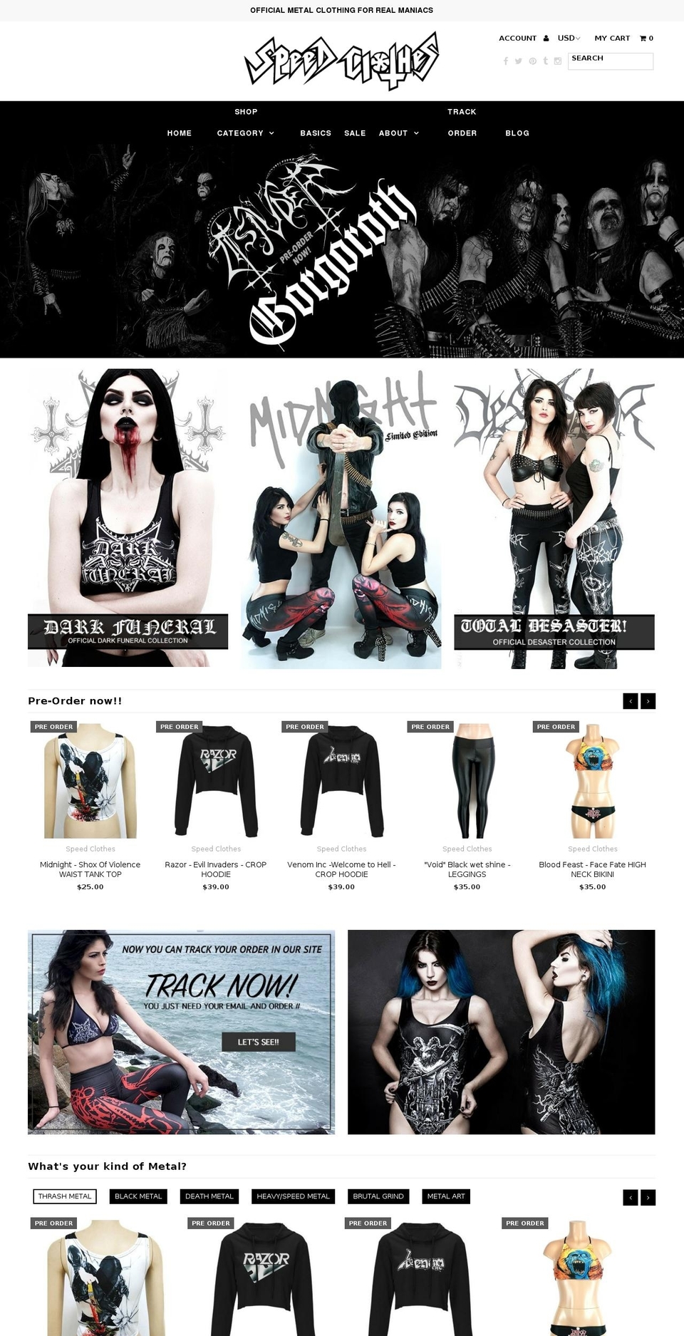 speed-clothes.com shopify website screenshot