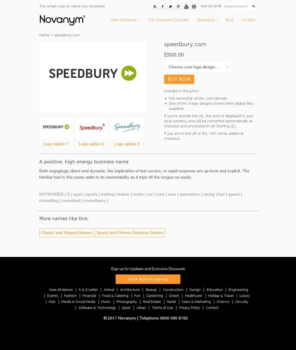 speedbury.com shopify website screenshot