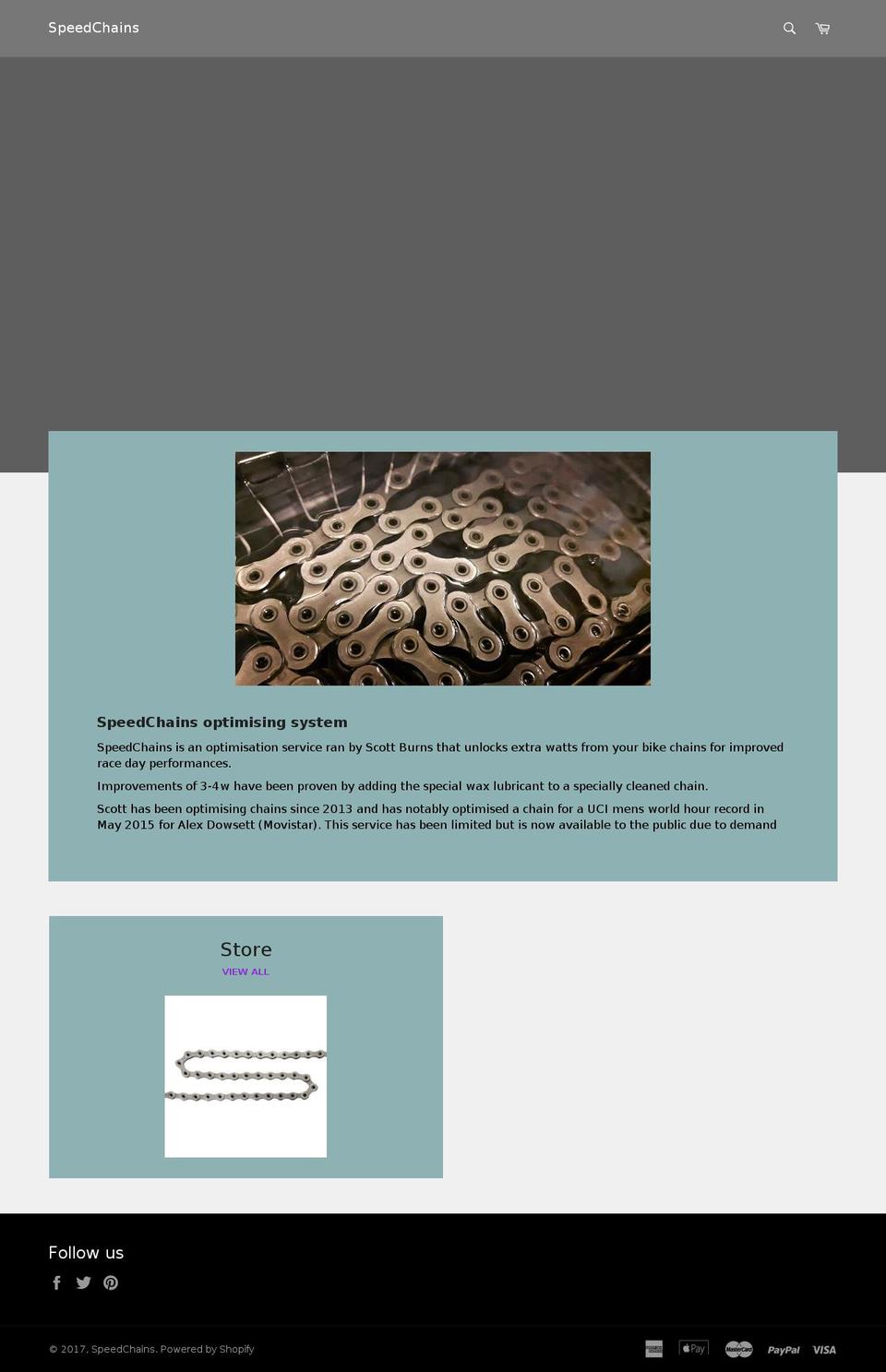 speedchains.com shopify website screenshot