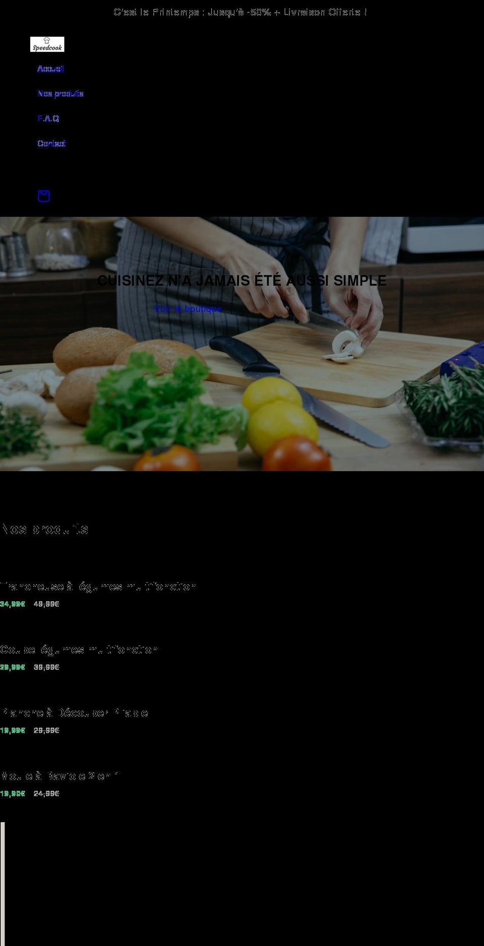 speedcook.fr shopify website screenshot