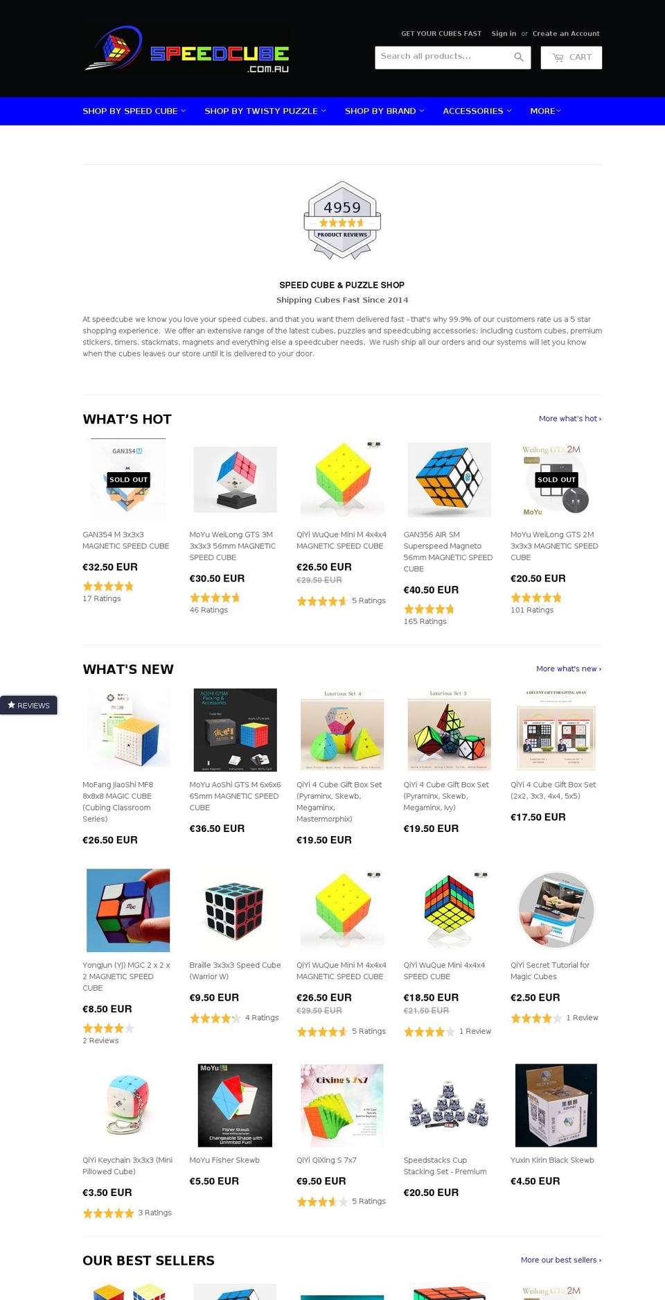 speedcube.us shopify website screenshot