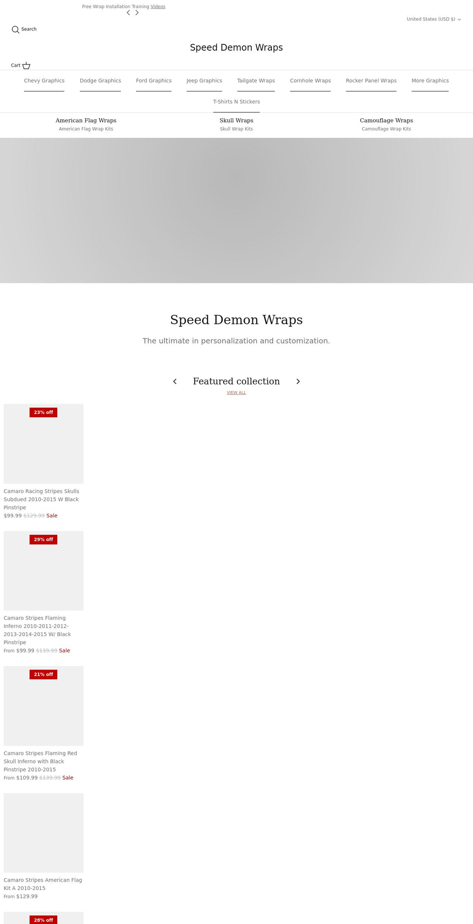 speeddemonwraps.com shopify website screenshot