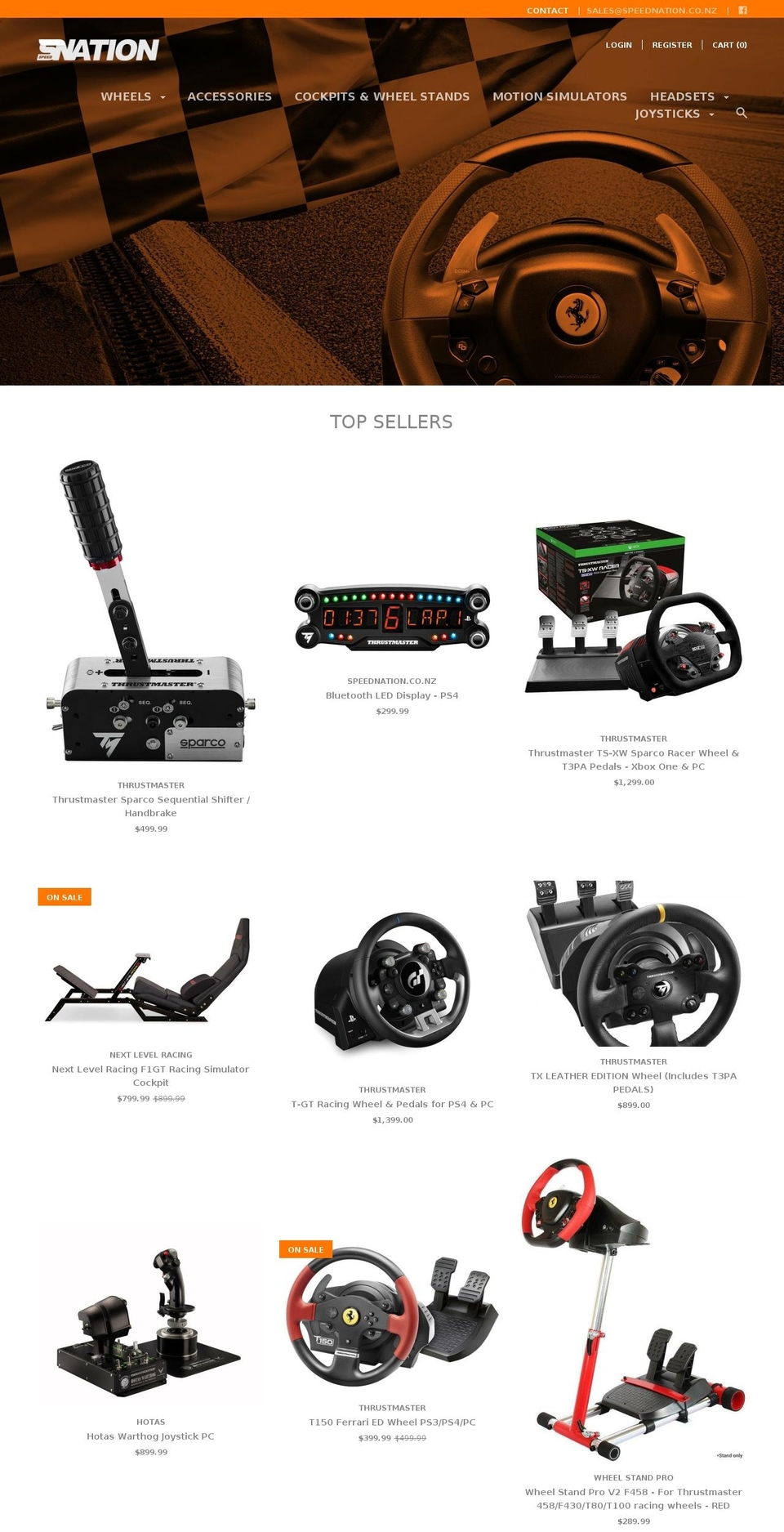 speednation.co.nz shopify website screenshot