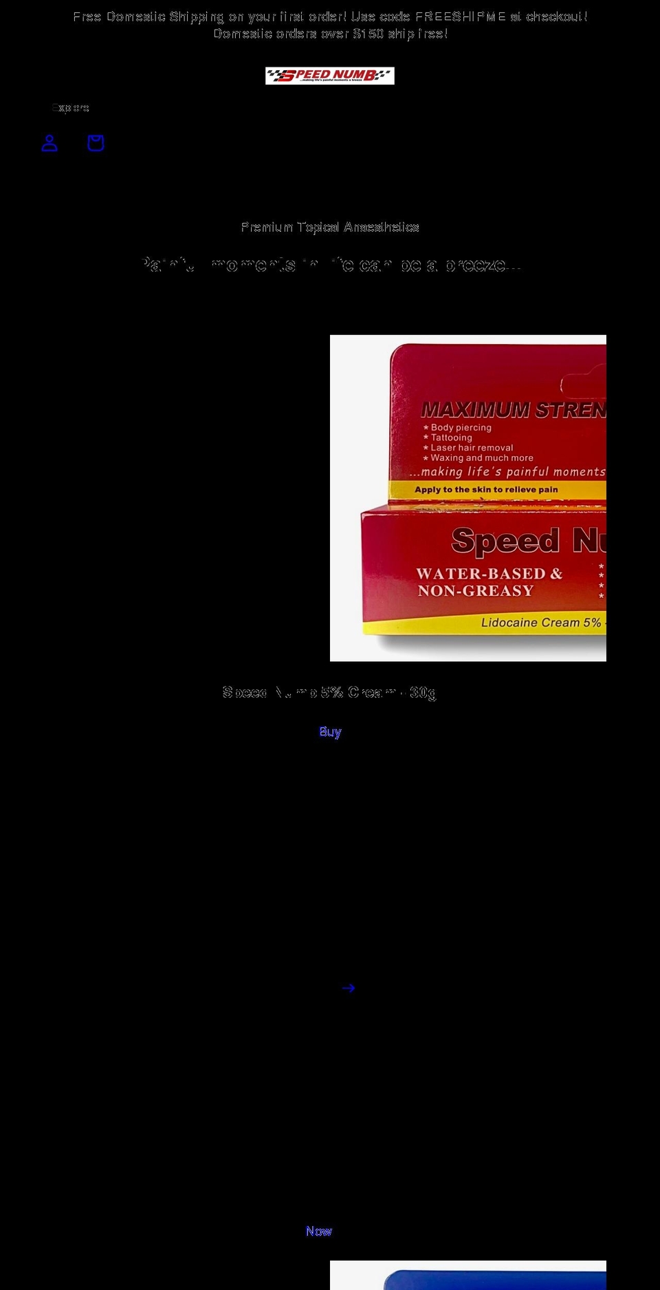 speednumb.com shopify website screenshot