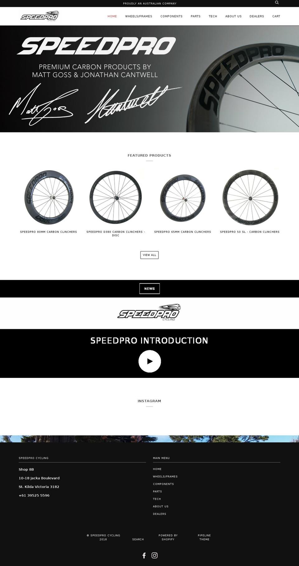 speedprocycling.com shopify website screenshot