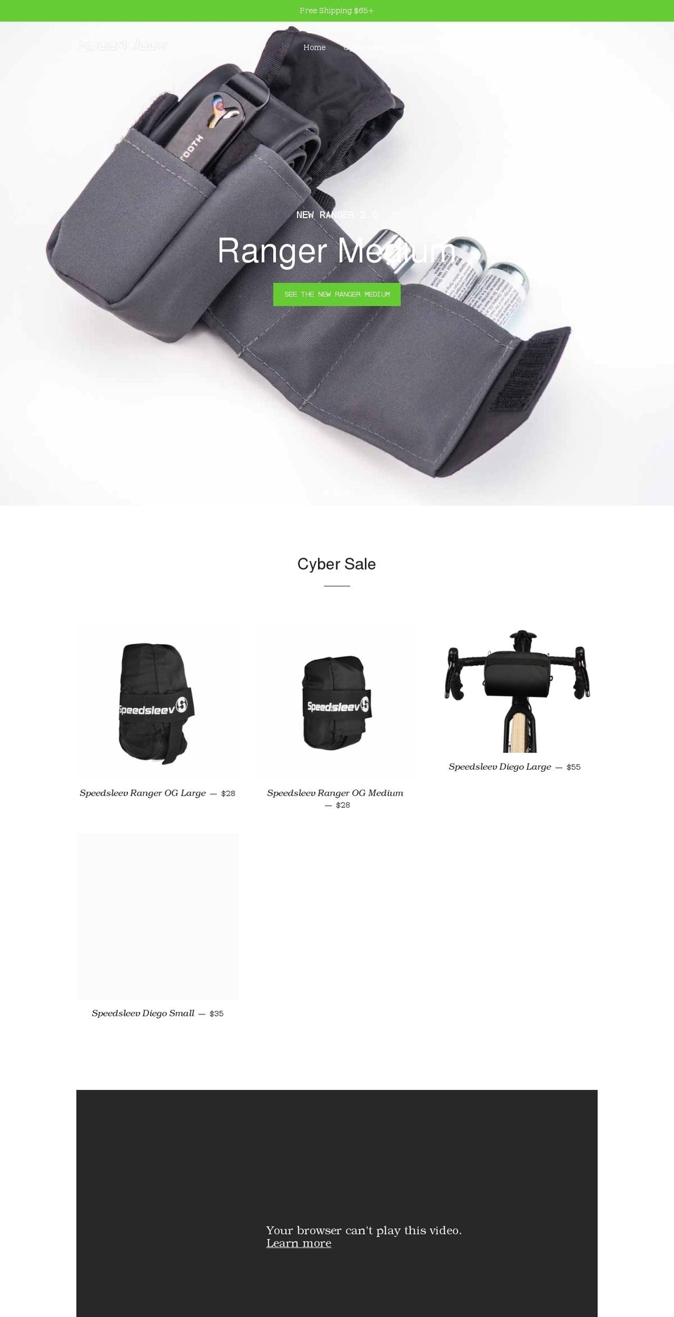 speedsleev.com shopify website screenshot