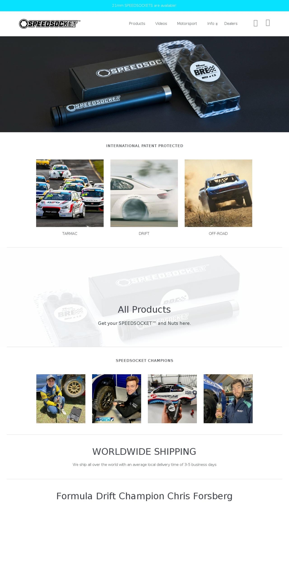 speedsocket.com shopify website screenshot