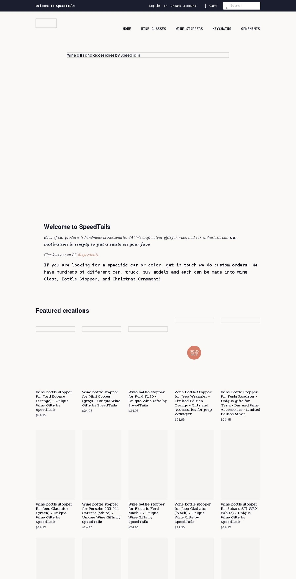 speedtails.com shopify website screenshot