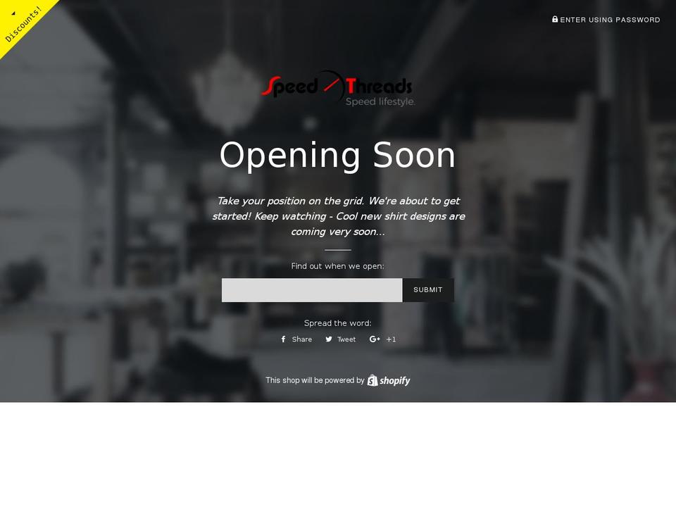 speedthreads.com shopify website screenshot