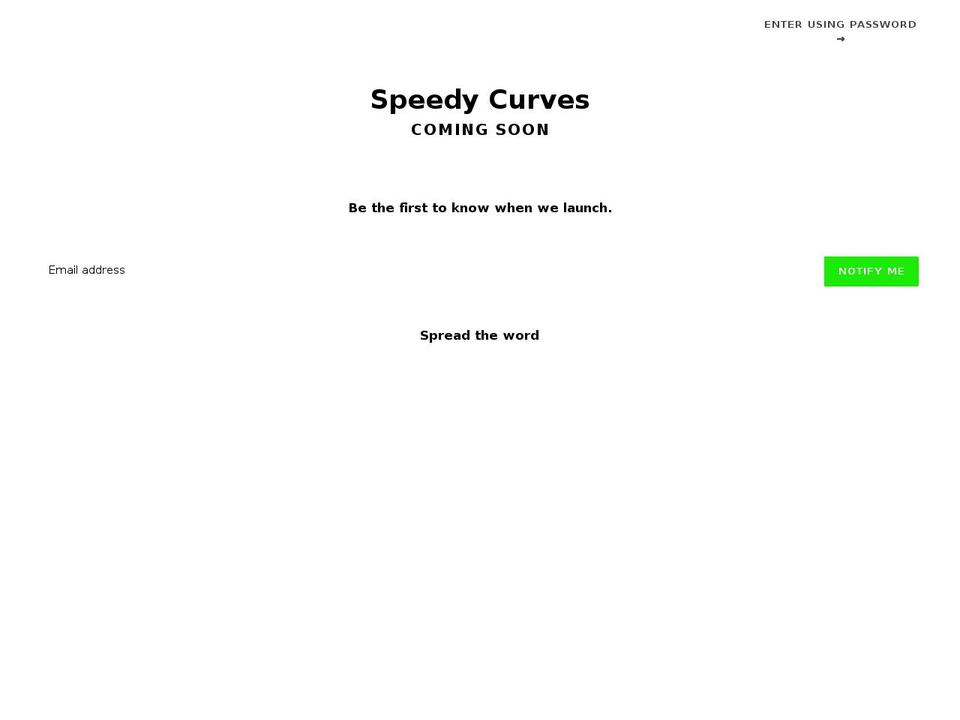 speedycurves.com shopify website screenshot