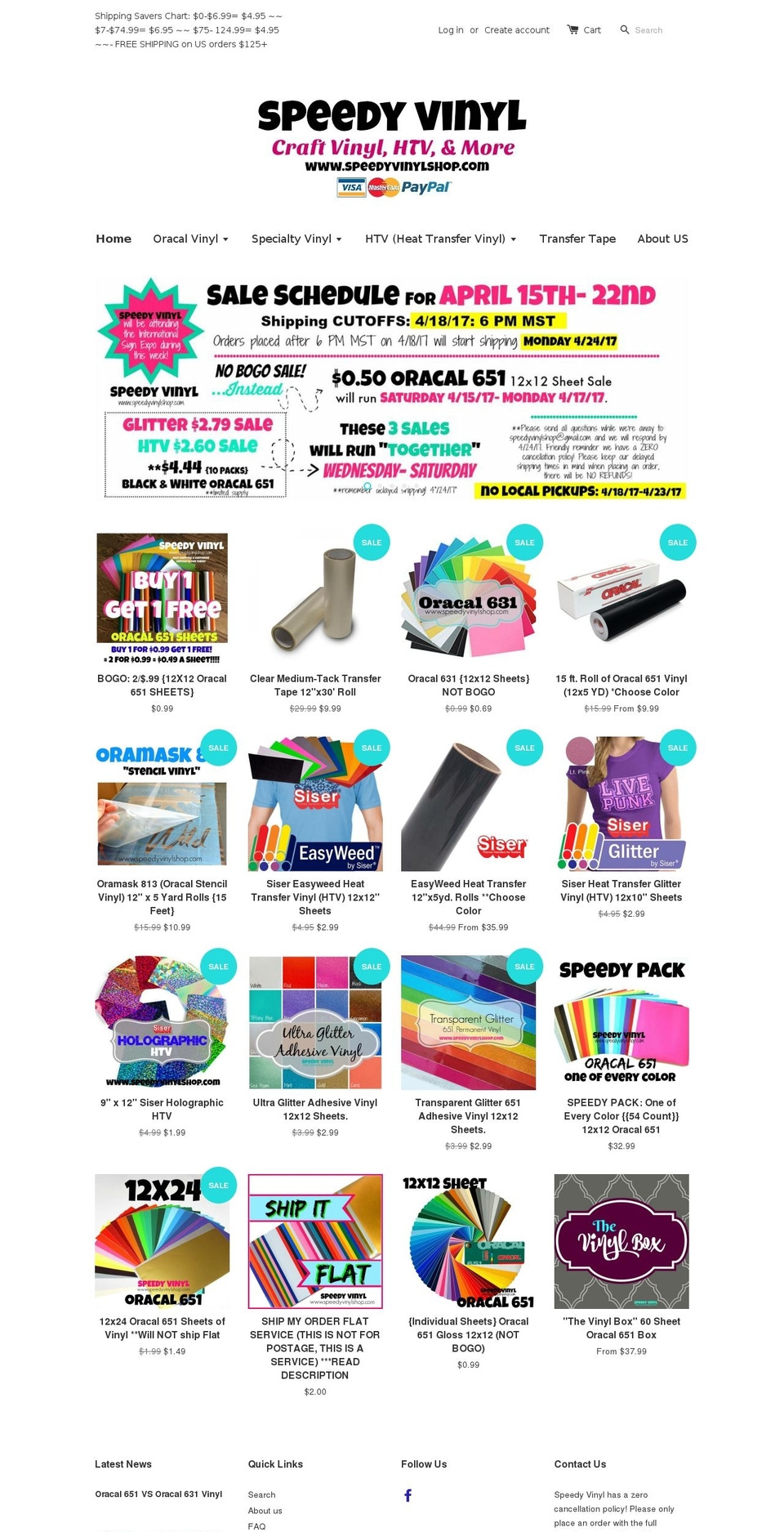 speedyvinylshop.com shopify website screenshot