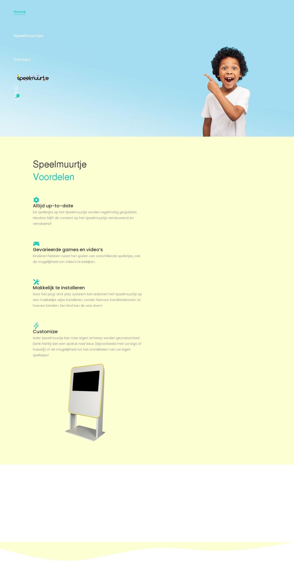 speelmuurtje.nl shopify website screenshot